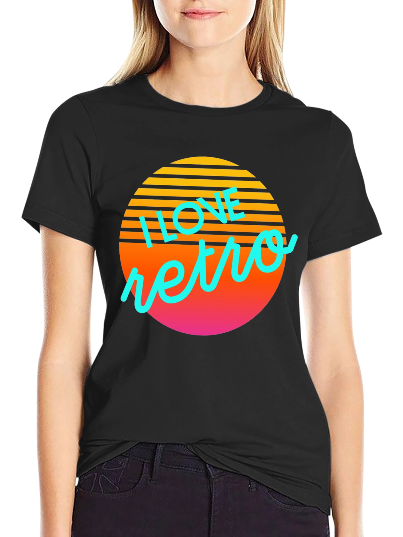 Retro Sunset Graphic T-Shirt