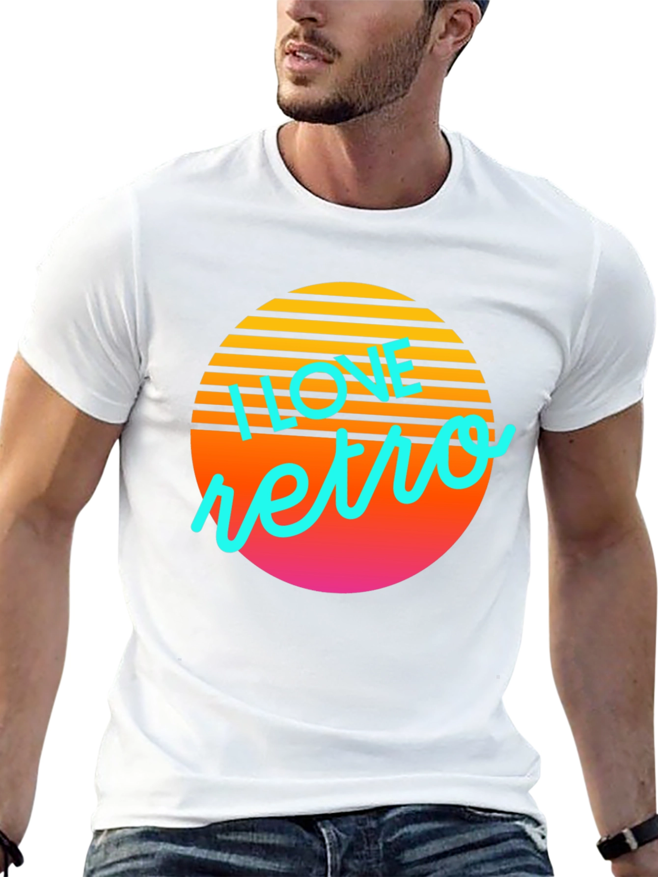 Retro Sunset Graphic T-Shirt