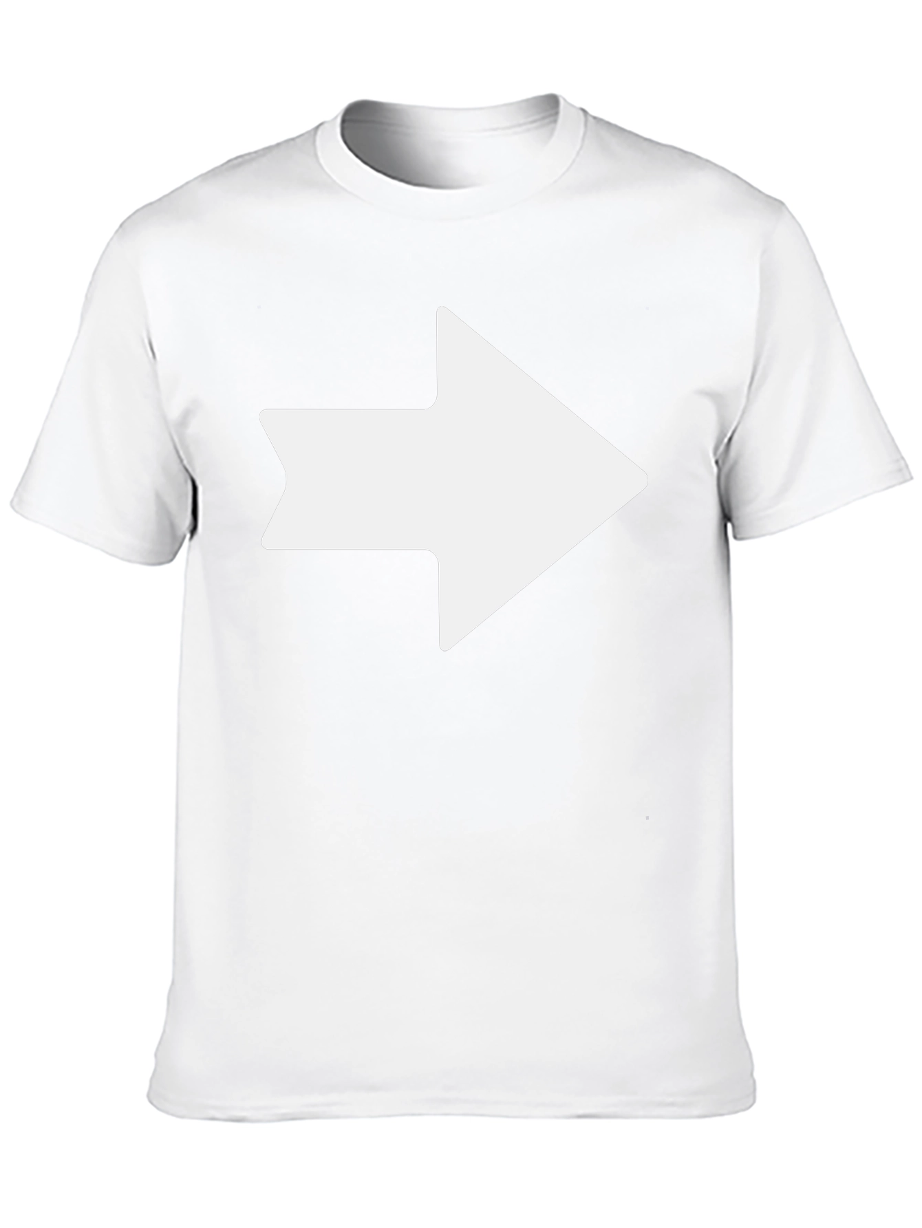 Directional Arrow Graphic Tee - Black Cotton T-Shirt