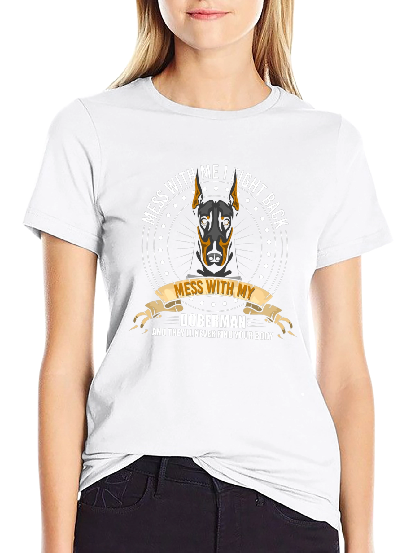 Doberman T-Shirt - Fight Back Tee