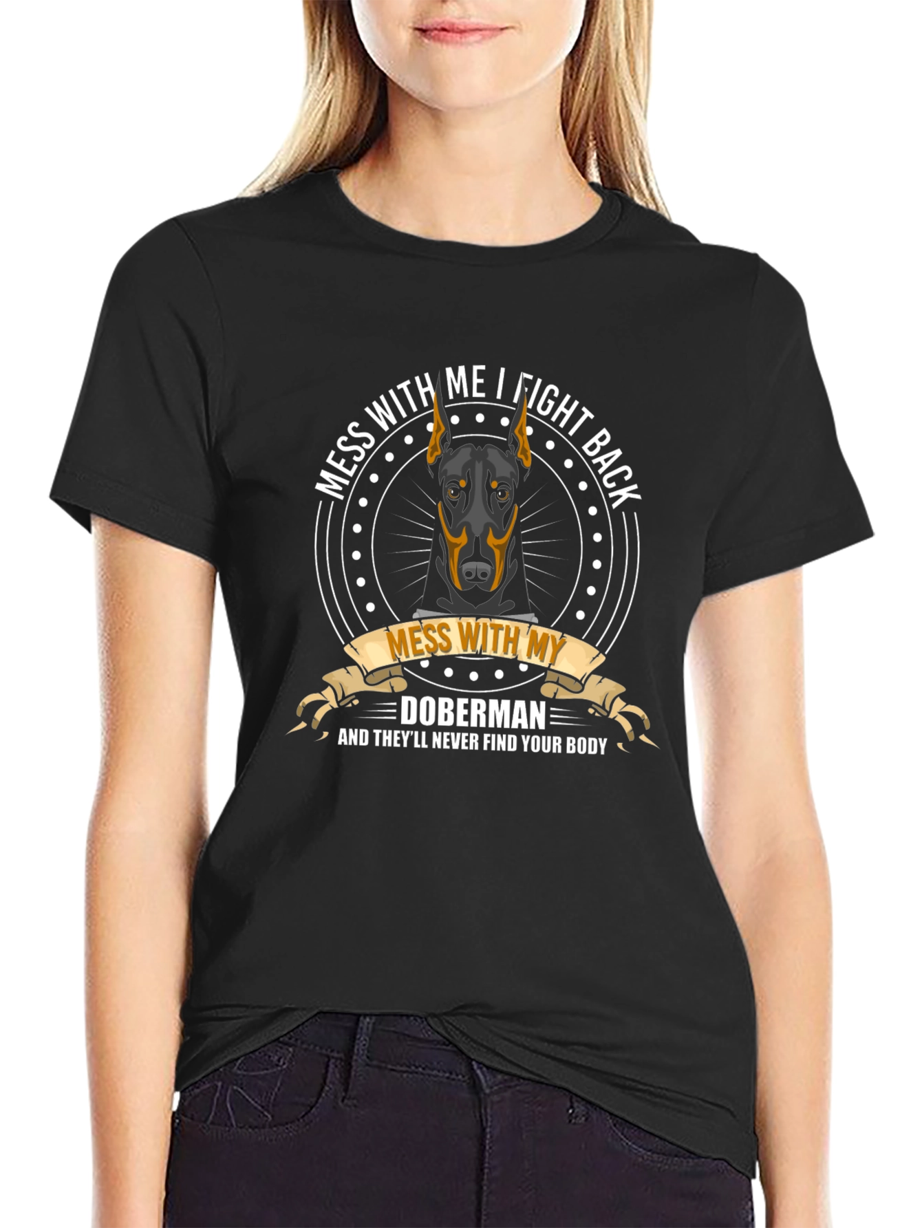 Doberman T-Shirt - Fight Back Tee