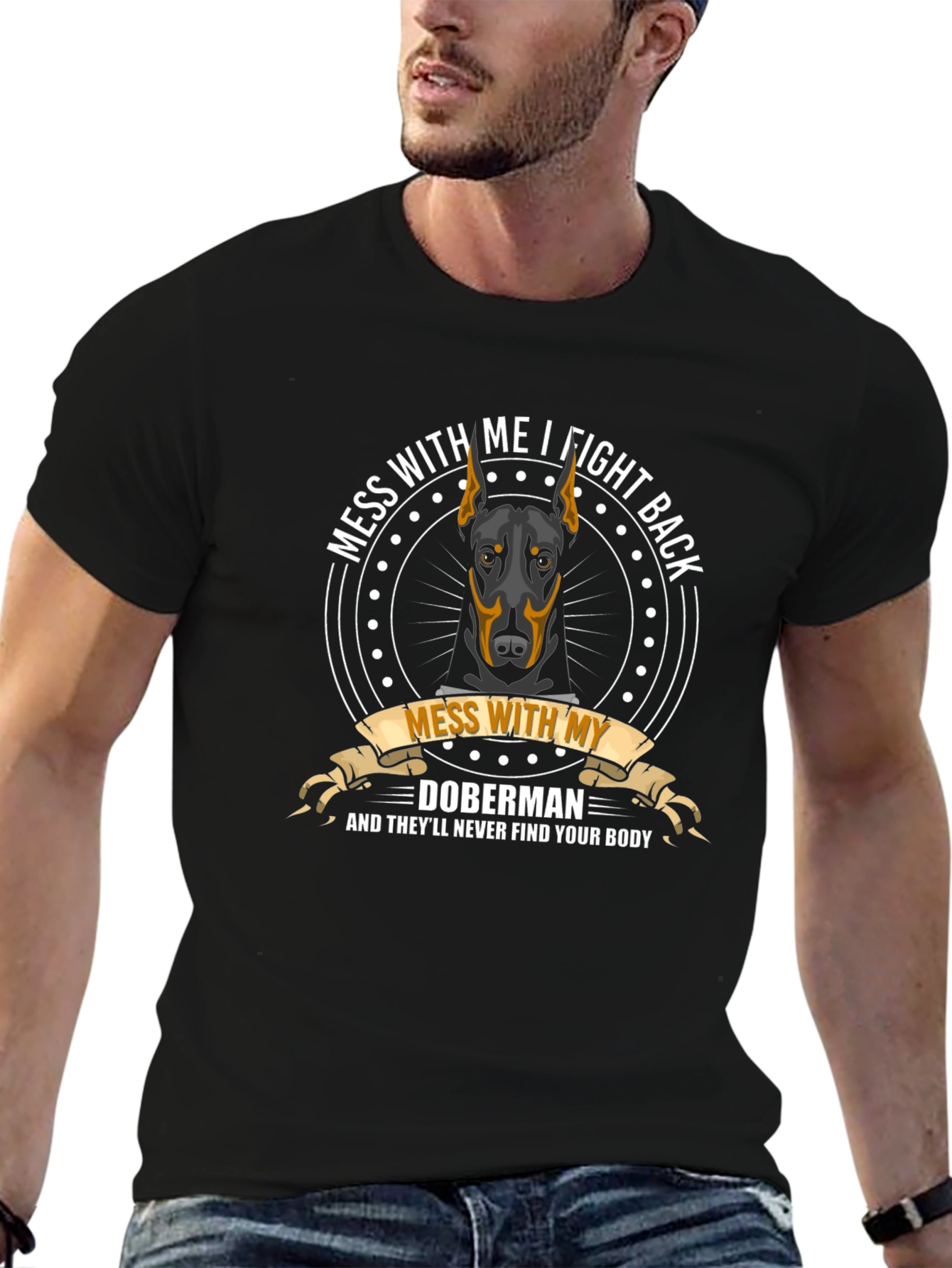 Doberman T-Shirt - Fight Back Tee