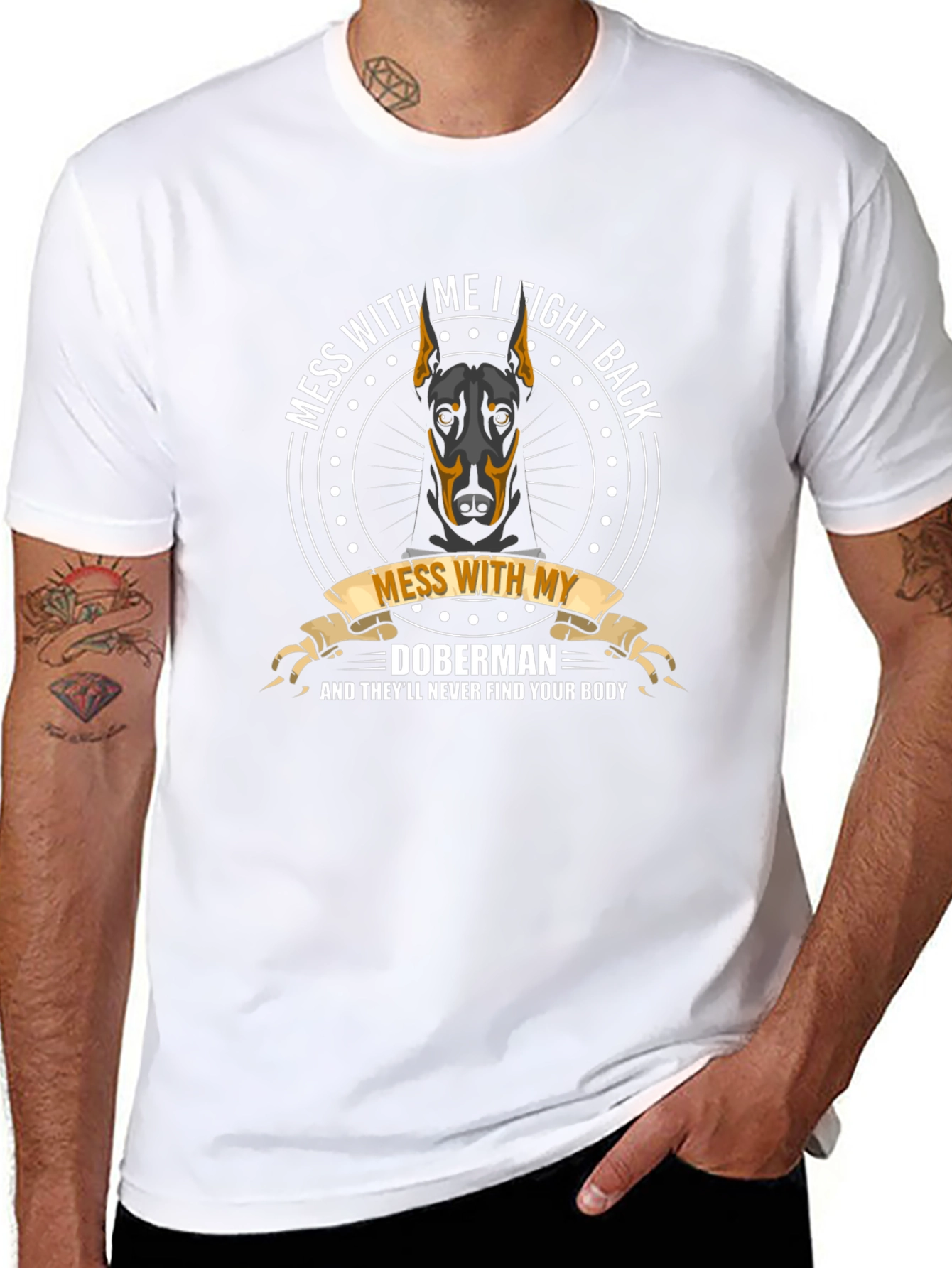 Doberman T-Shirt - Fight Back Tee