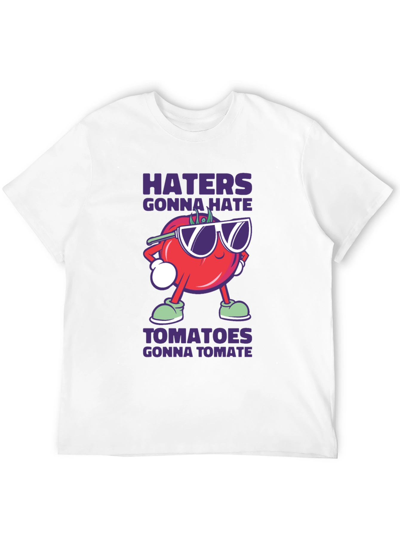 Haters Gonna Hate Tomato Funny Graphic Tee