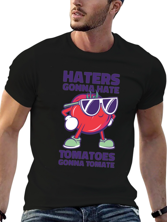Haters Gonna Hate Tomato Funny Graphic Tee