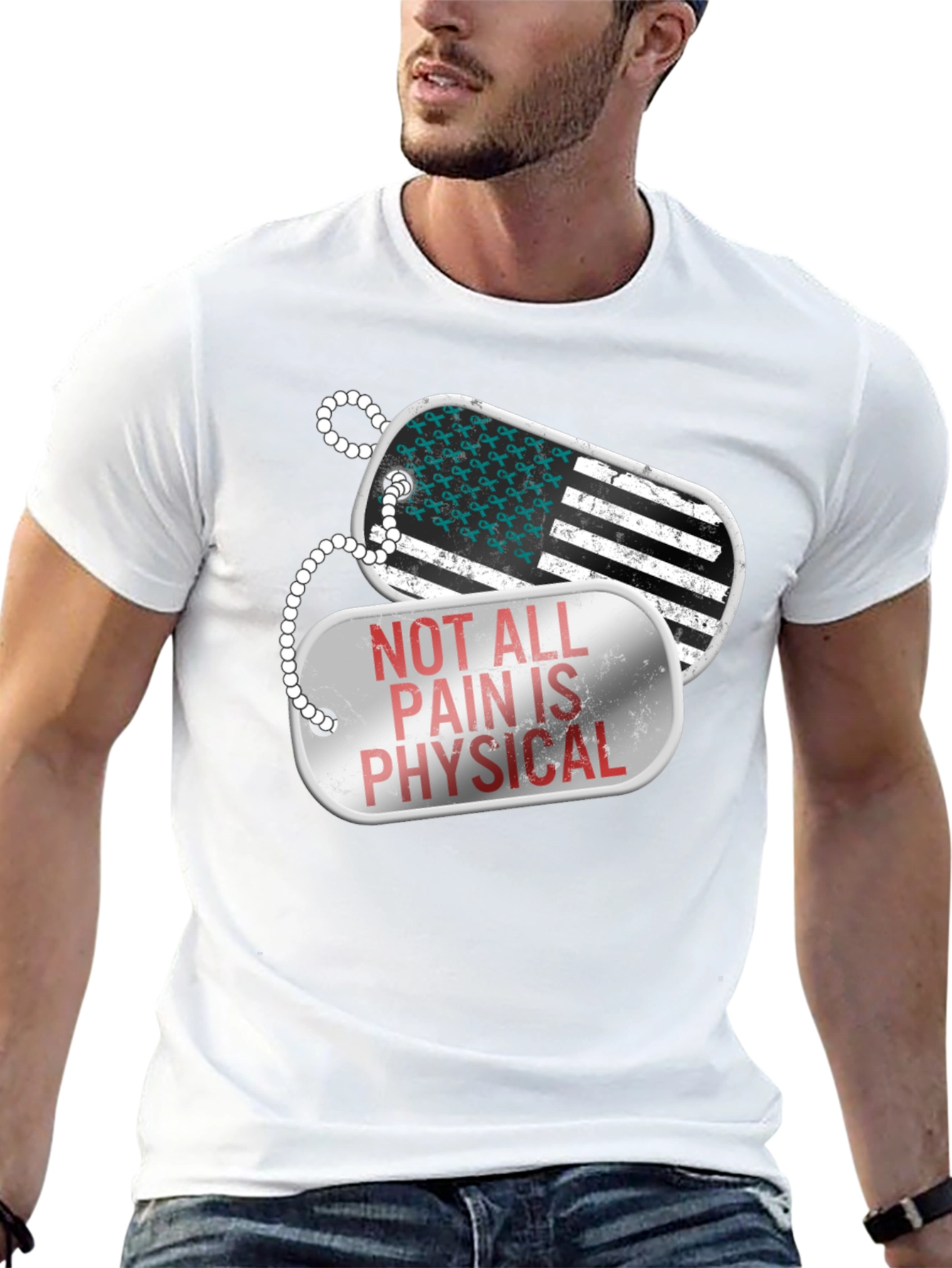 Not All Pain Is Physical Awareness T-Shirt
