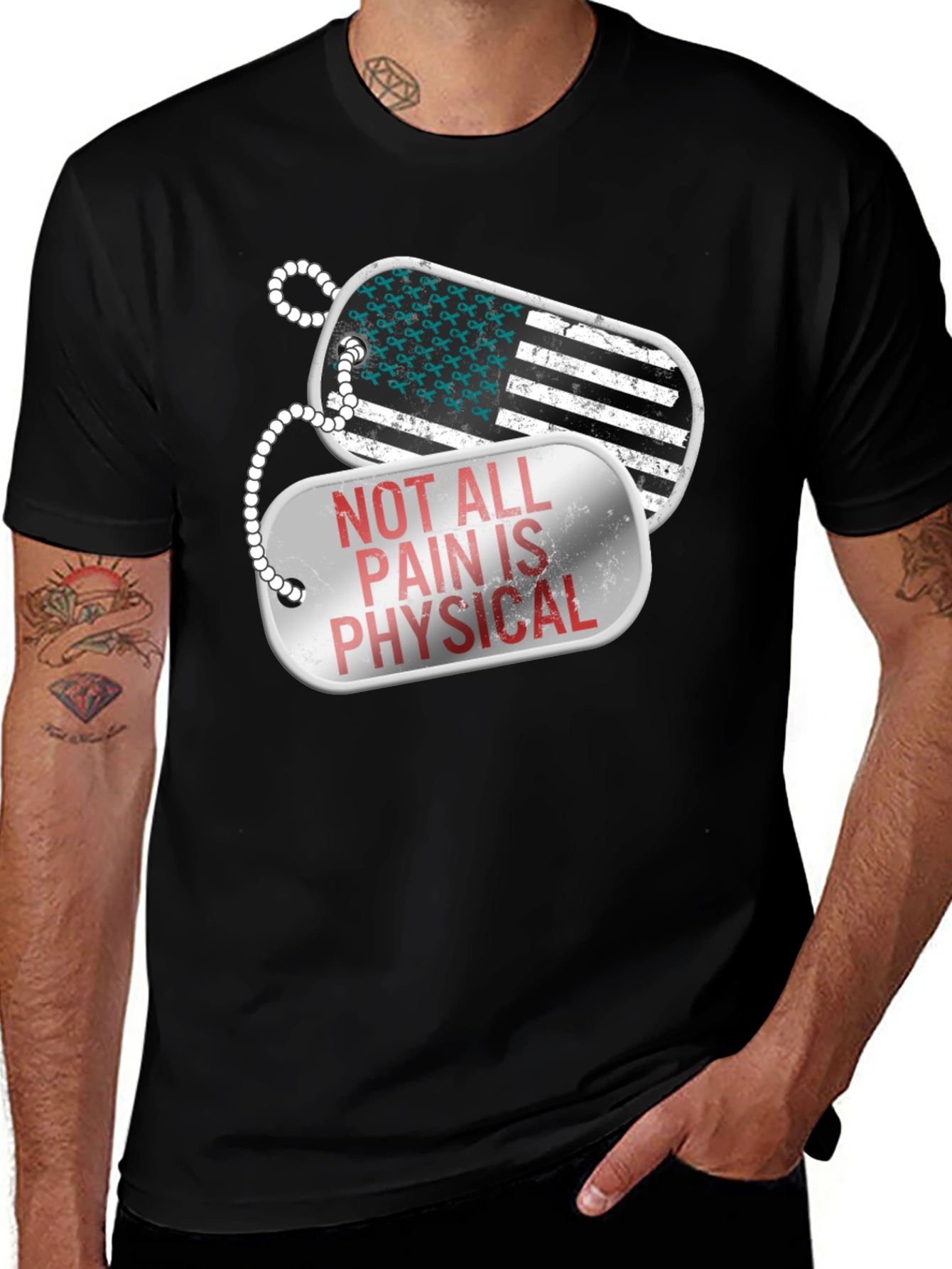 Not All Pain Is Physical Awareness T-Shirt
