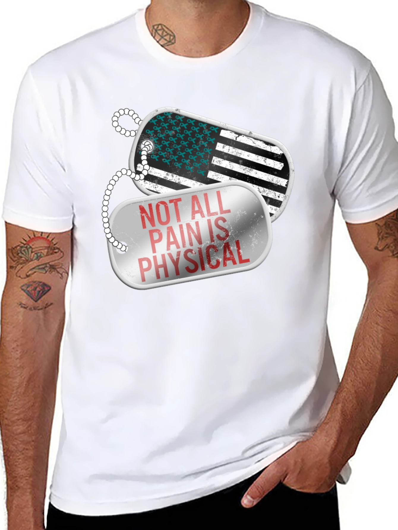 Not All Pain Is Physical Awareness T-Shirt