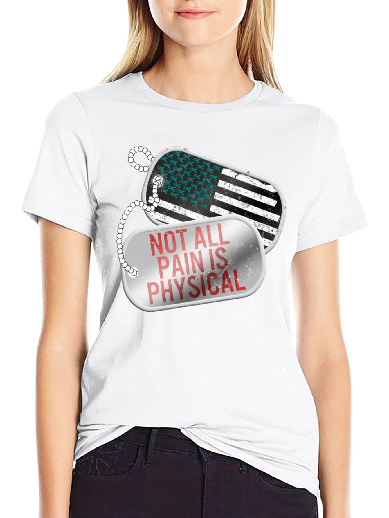 Not All Pain Is Physical Awareness T-Shirt