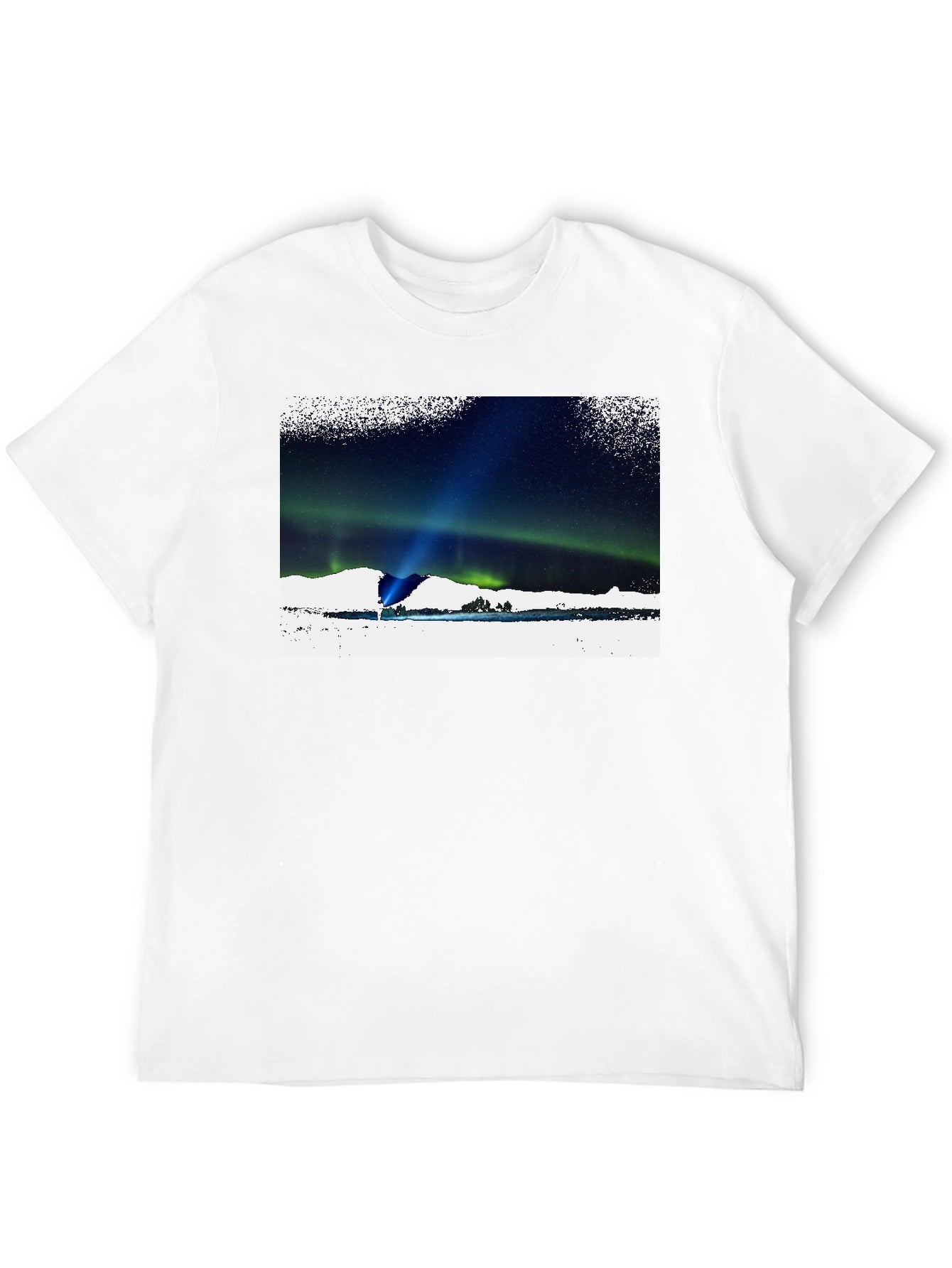 Aurora Borealis Graphic T-Shirt - Black