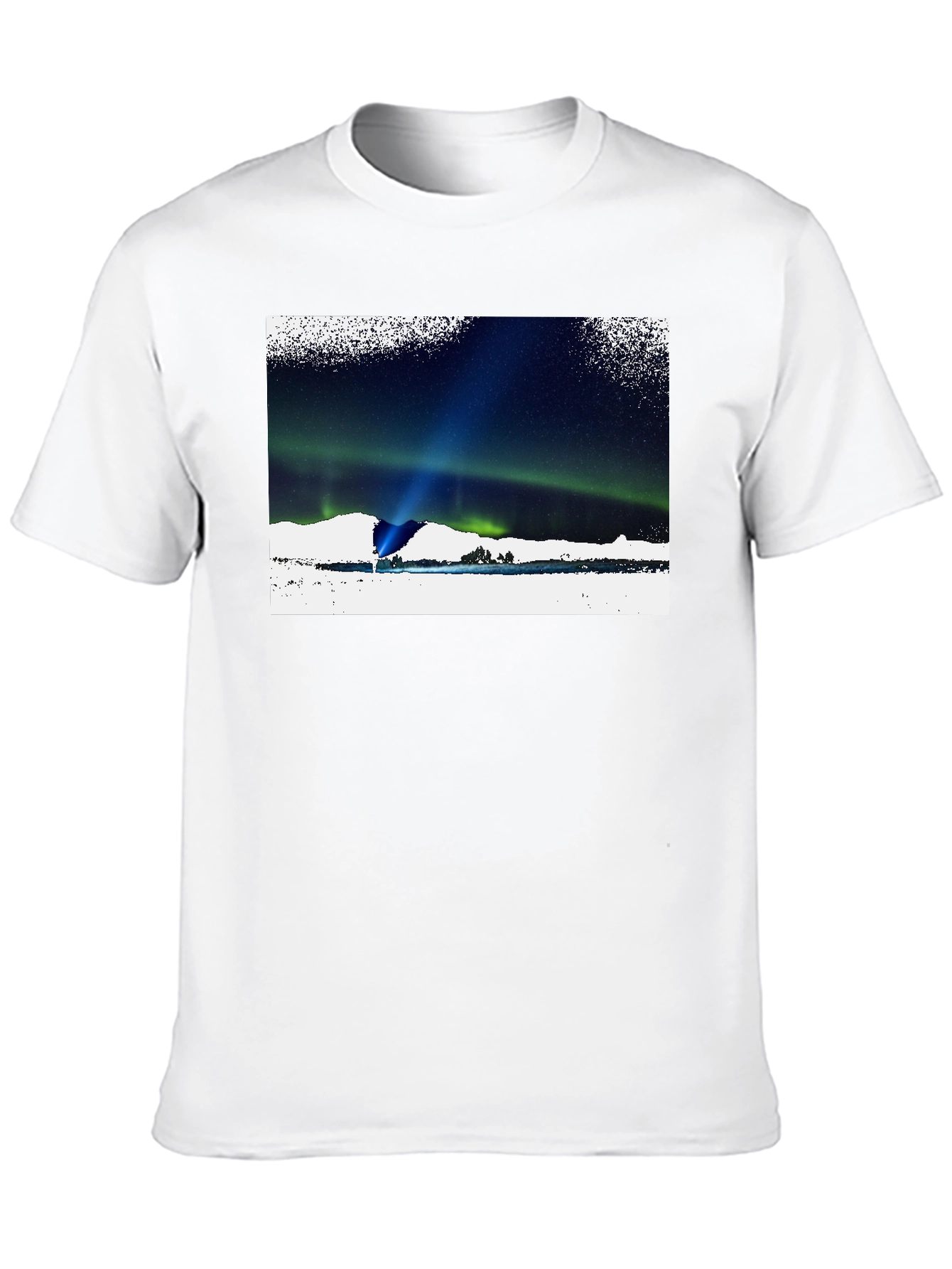 Aurora Borealis Graphic T-Shirt - Black
