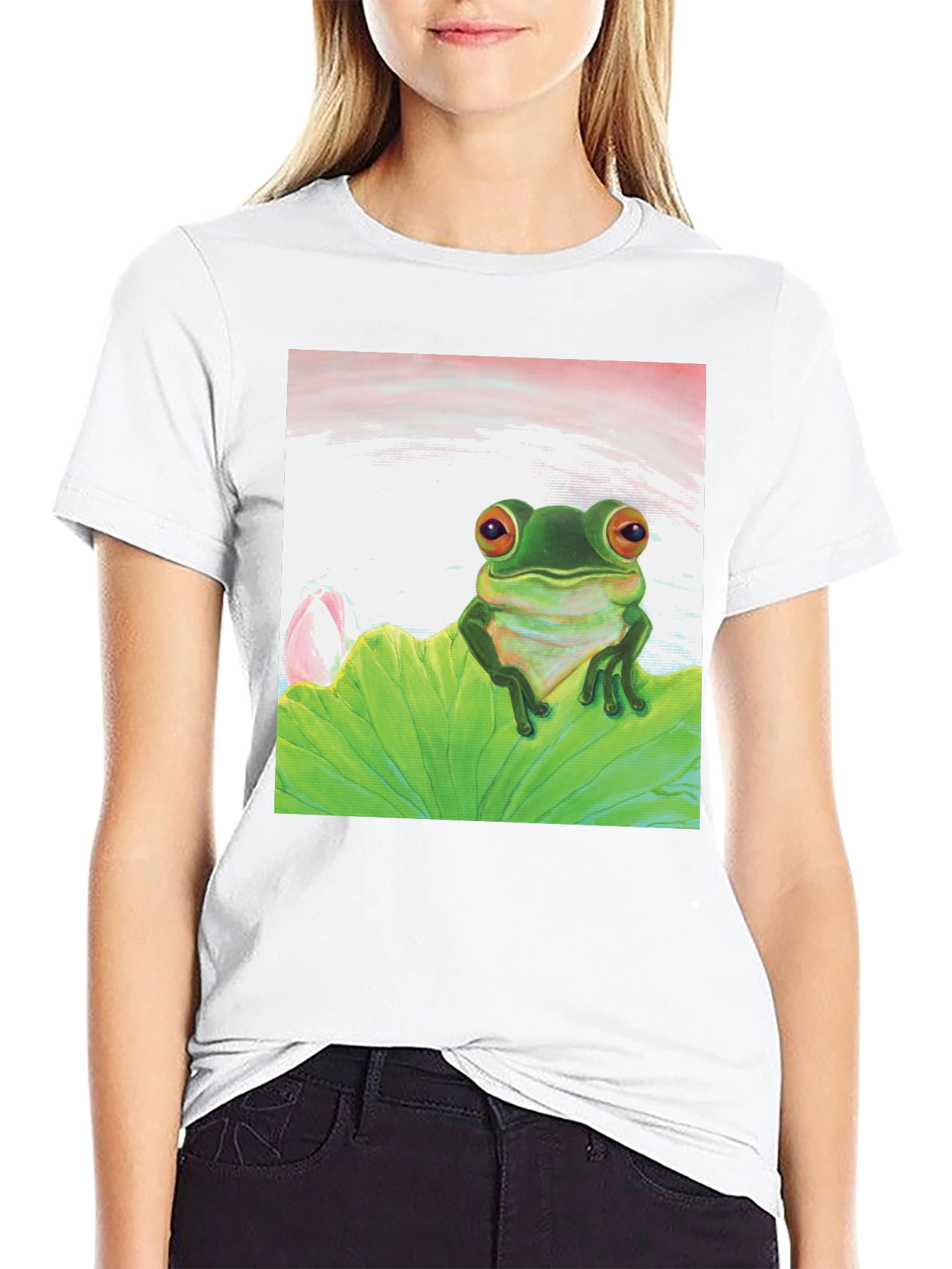 Frog on Lily Pad Graphic Tee