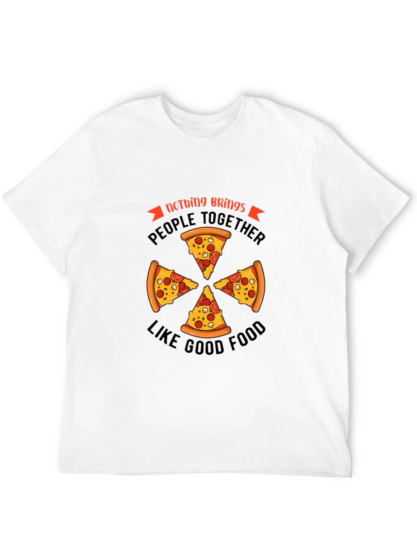 Pizza Lovers T-Shirt - Food Brings People Together