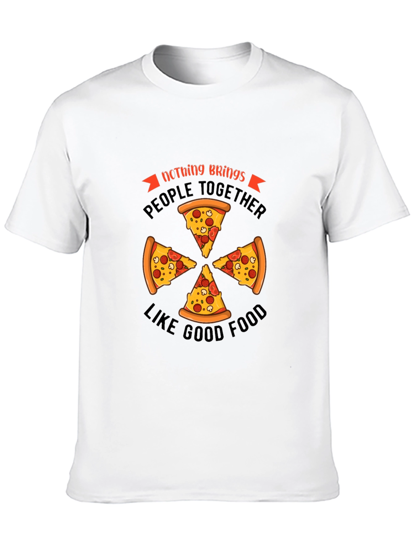 Pizza Lovers T-Shirt - Food Brings People Together