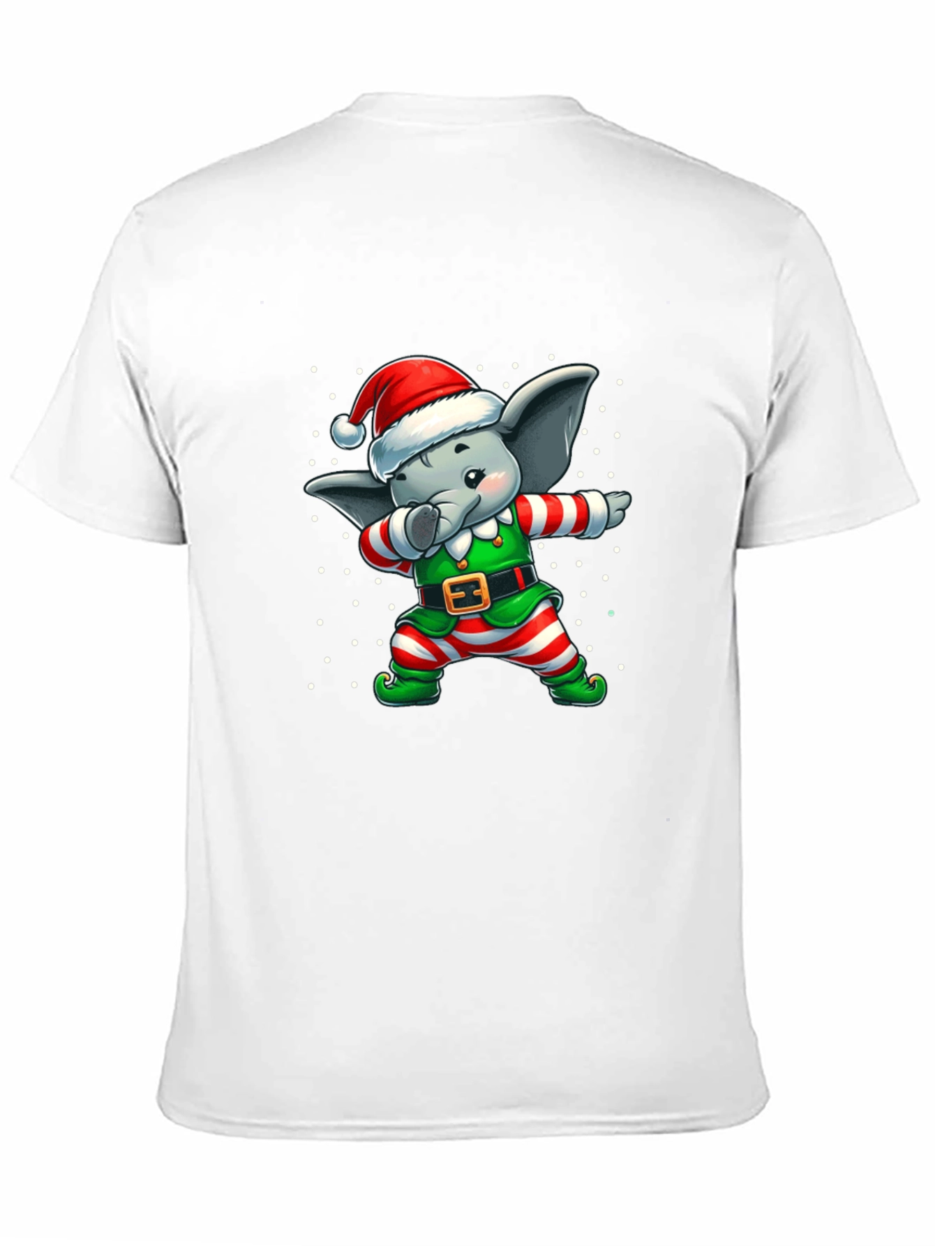 Christmas Elephant Dabbing T-Shirt