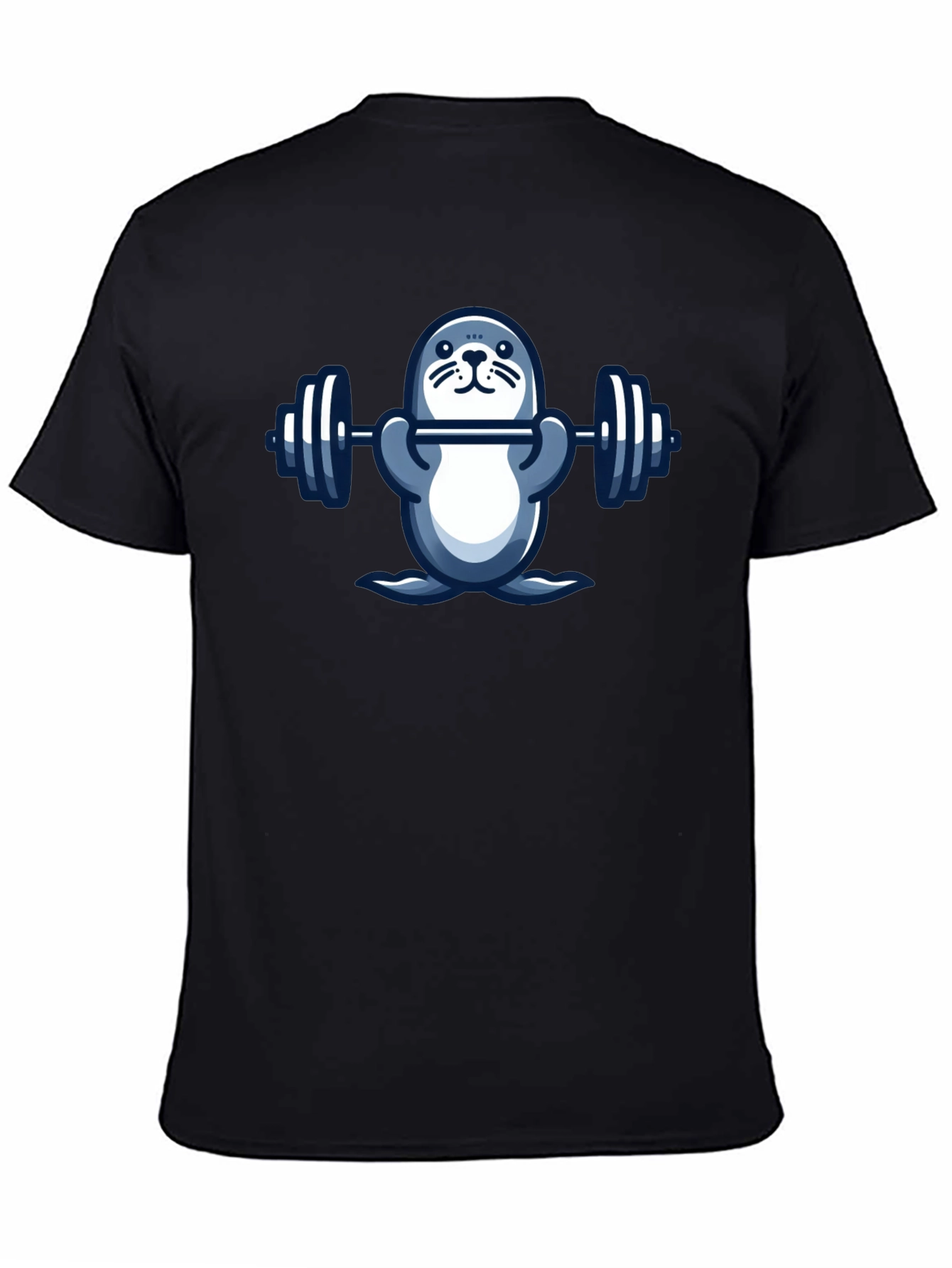 Weightlifting Seal Graphic T-Shirt