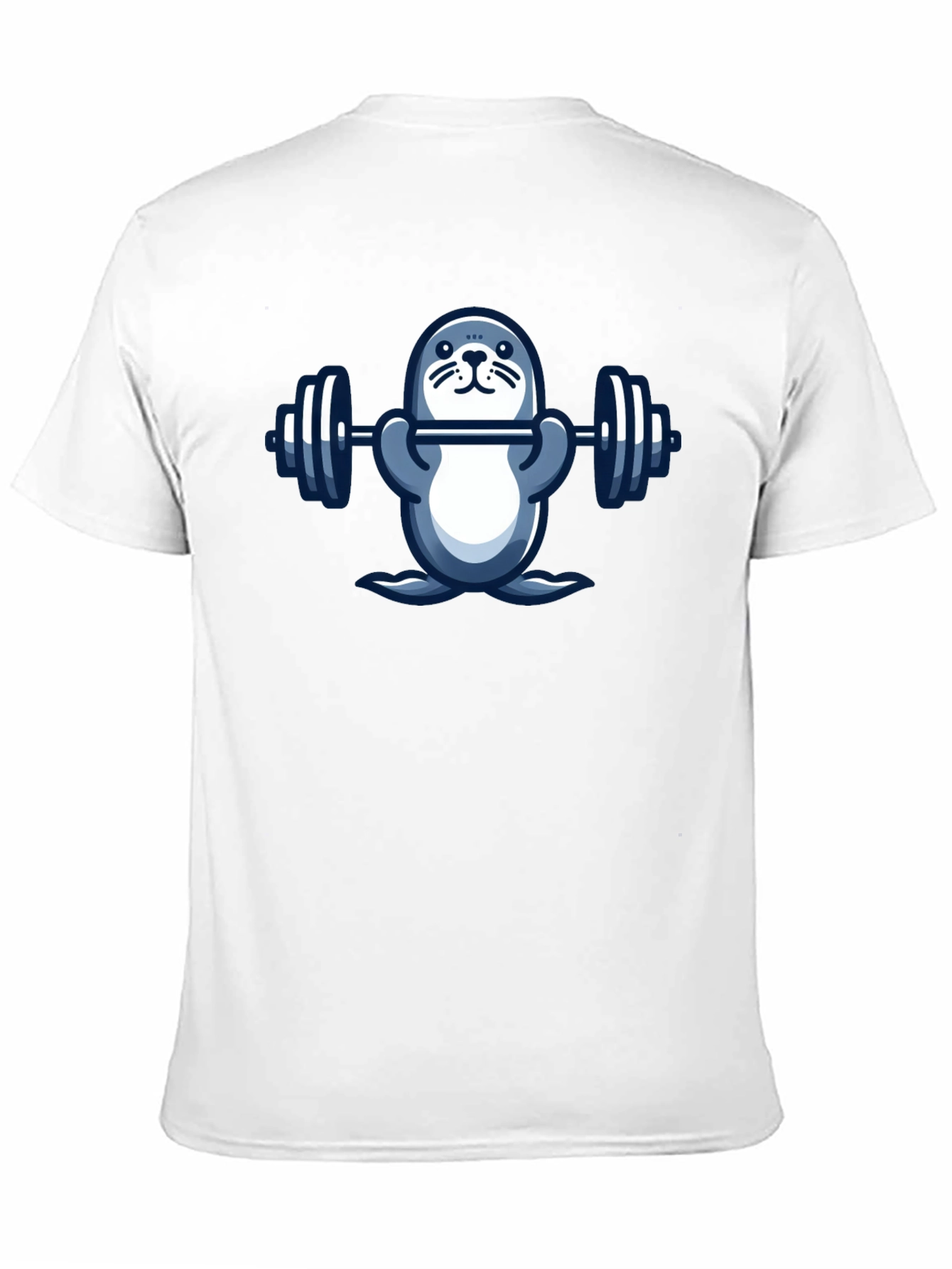 Weightlifting Seal Graphic T-Shirt