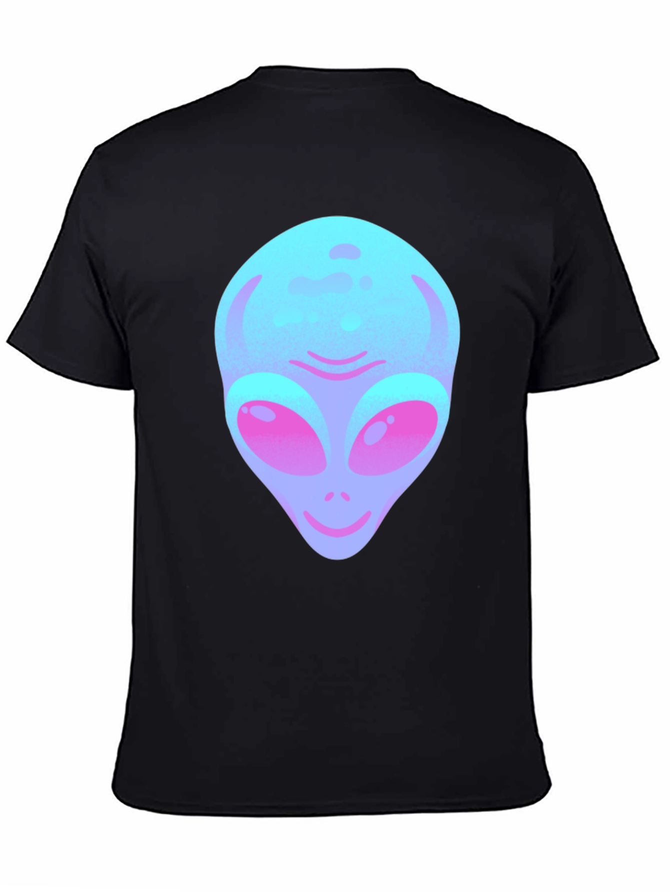 Alien Graphic Tee - Black Cotton Blend