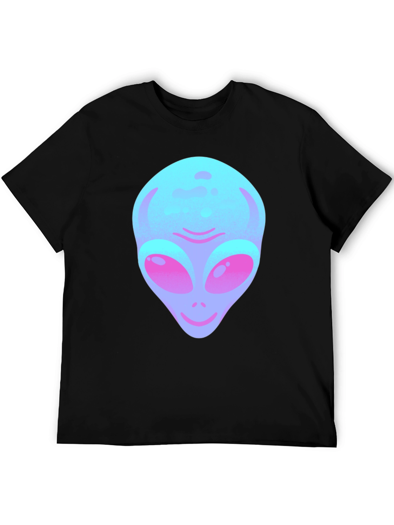 Alien Graphic Tee - Black Cotton Blend