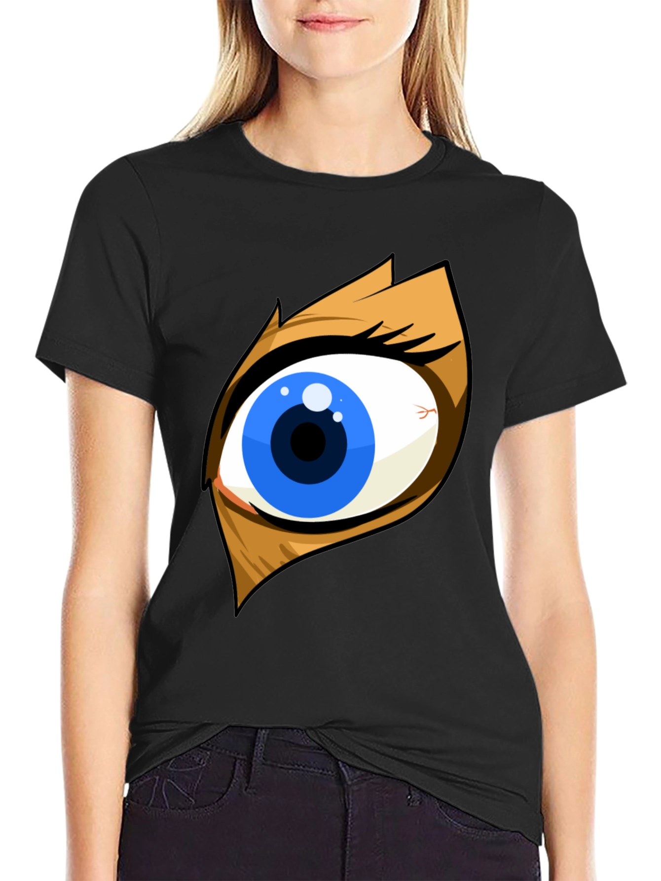 Eye Graphic Black T-Shirt - Bold Statement Tee