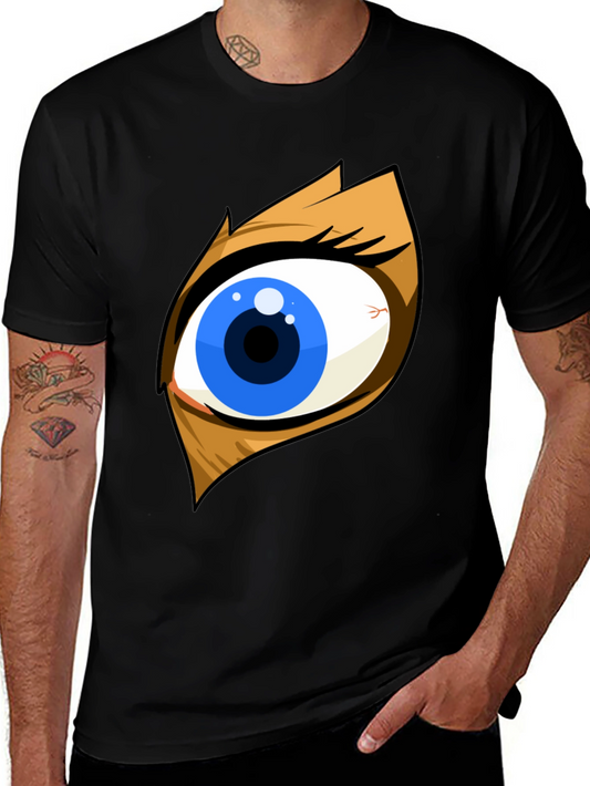 Eye Graphic Black T-Shirt - Bold Statement Tee