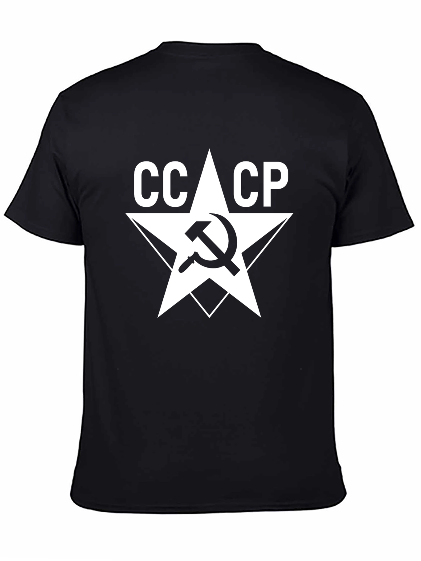 CCCP Hammer and Sickle Star T-Shirt - Black