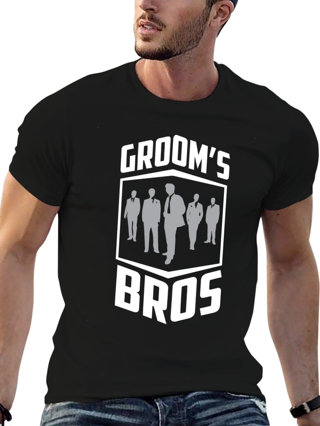 Grooms Bros T-Shirt - Wedding Party Apparel