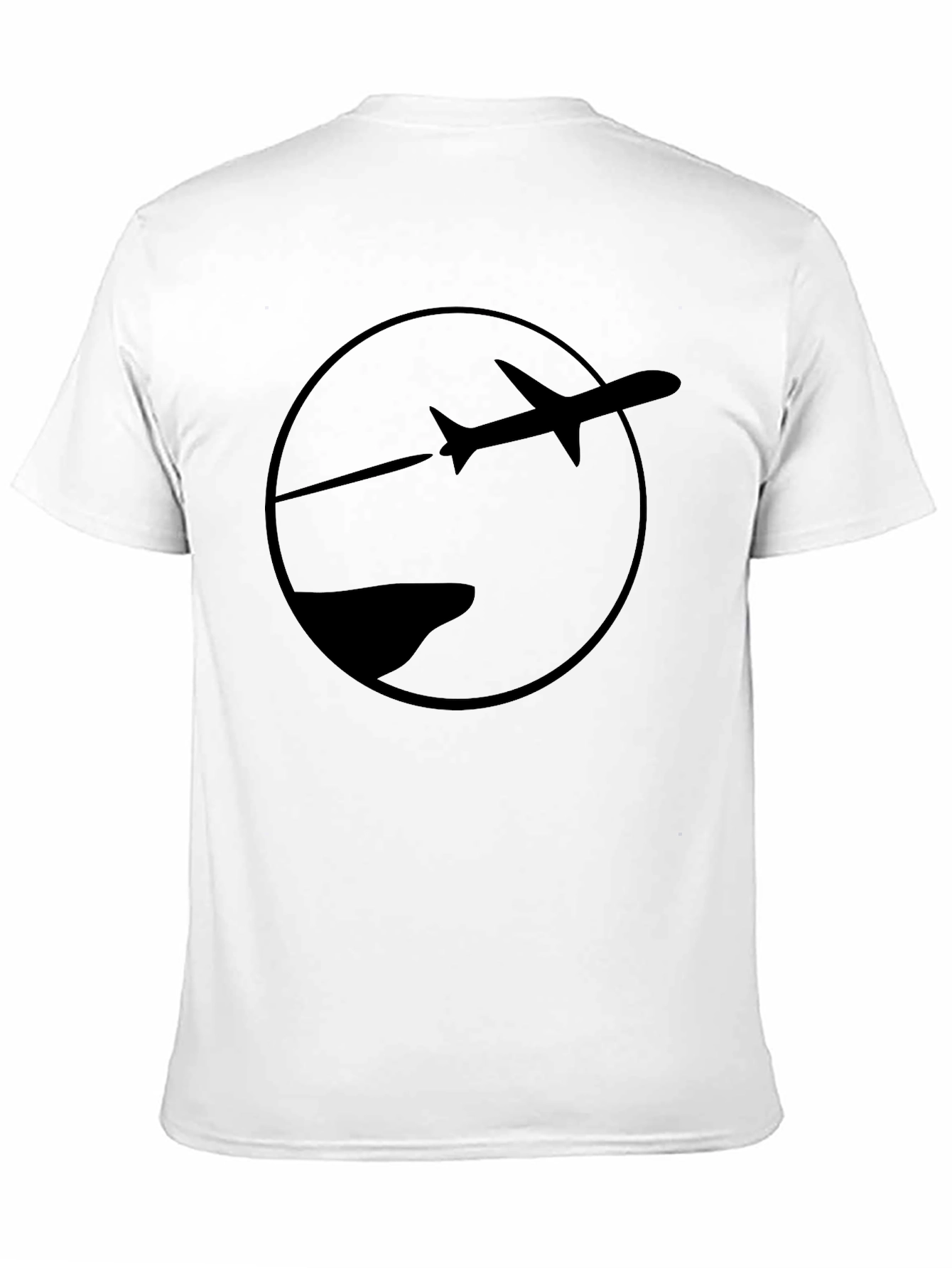 Black Plane Graphic Tee - Aviation Enthusiast T-Shirt
