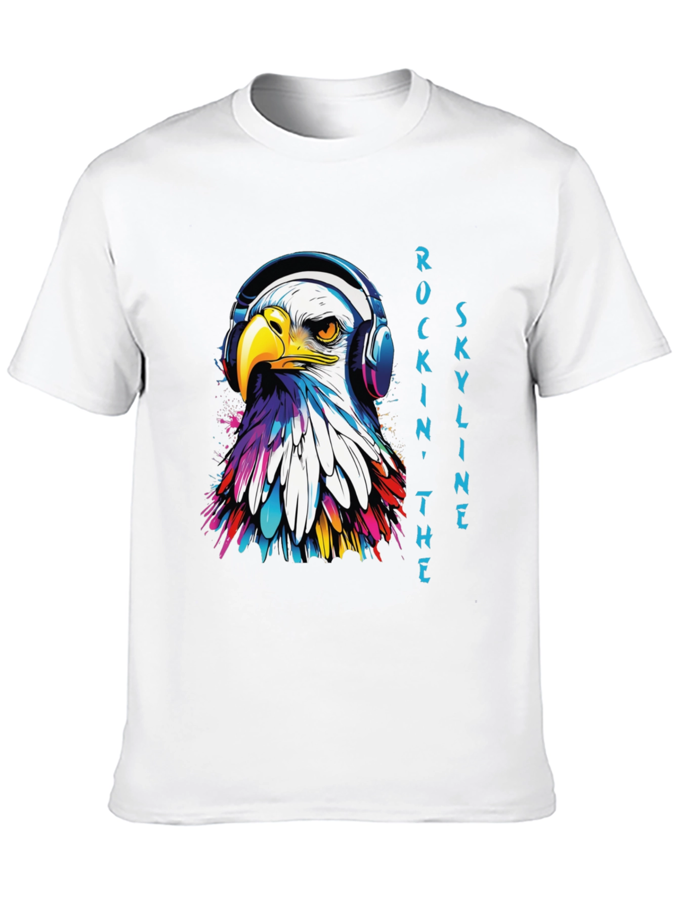 Rockin Eagle Skyline Graphic Tee