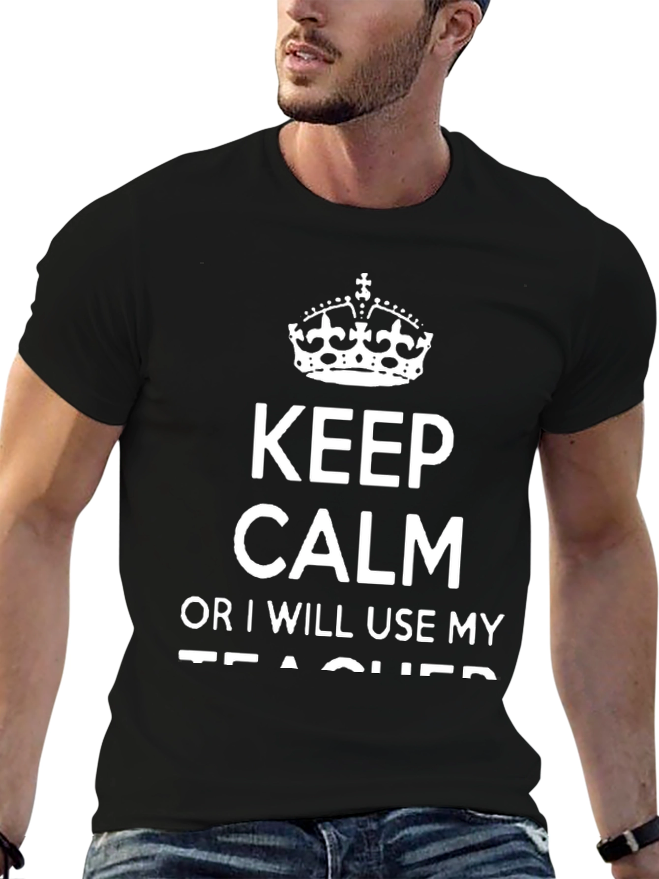 Keep Calm Teacher Graphic Tee