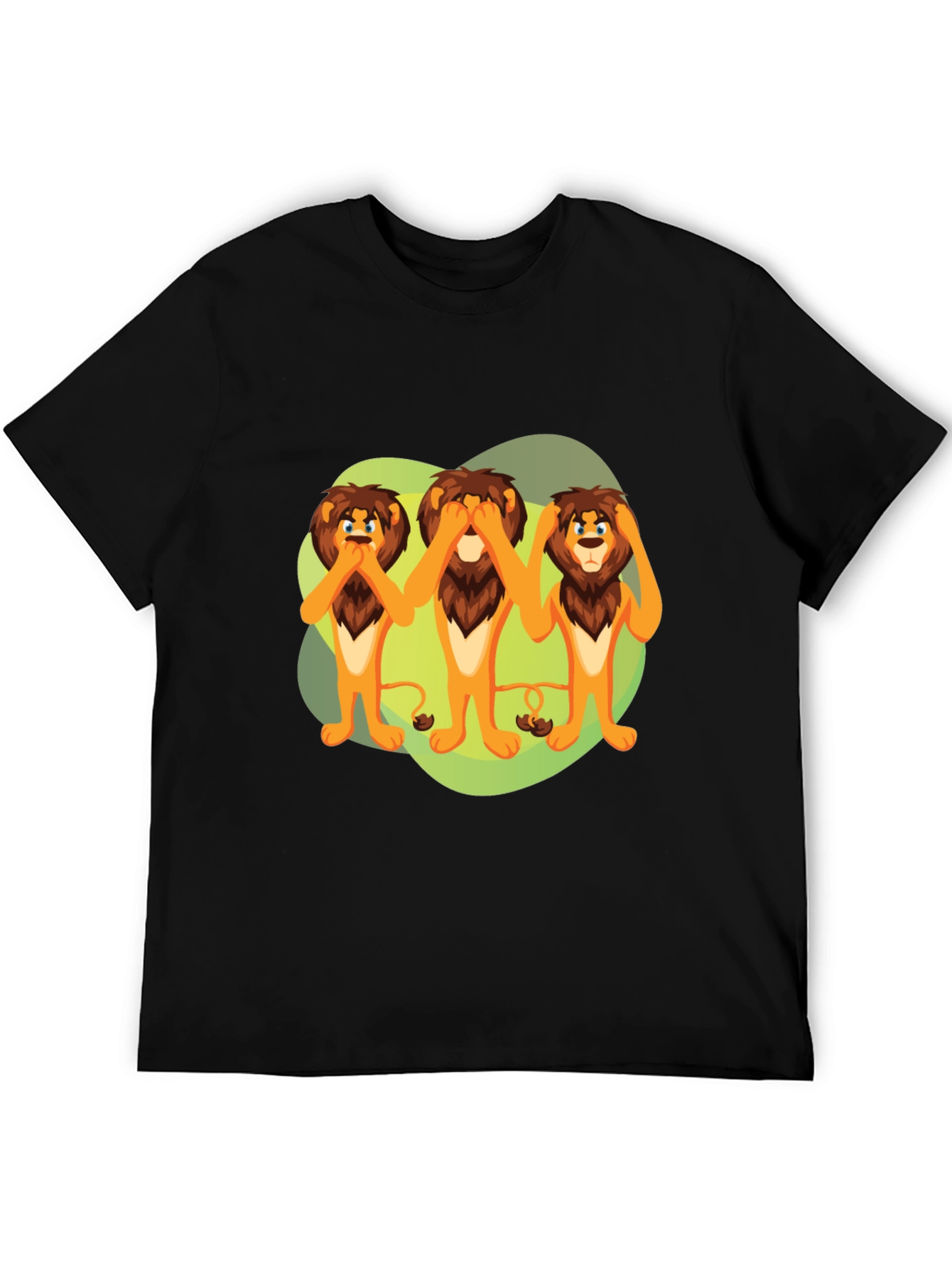 Hear See Speak No Evil Lions Graphic Tee