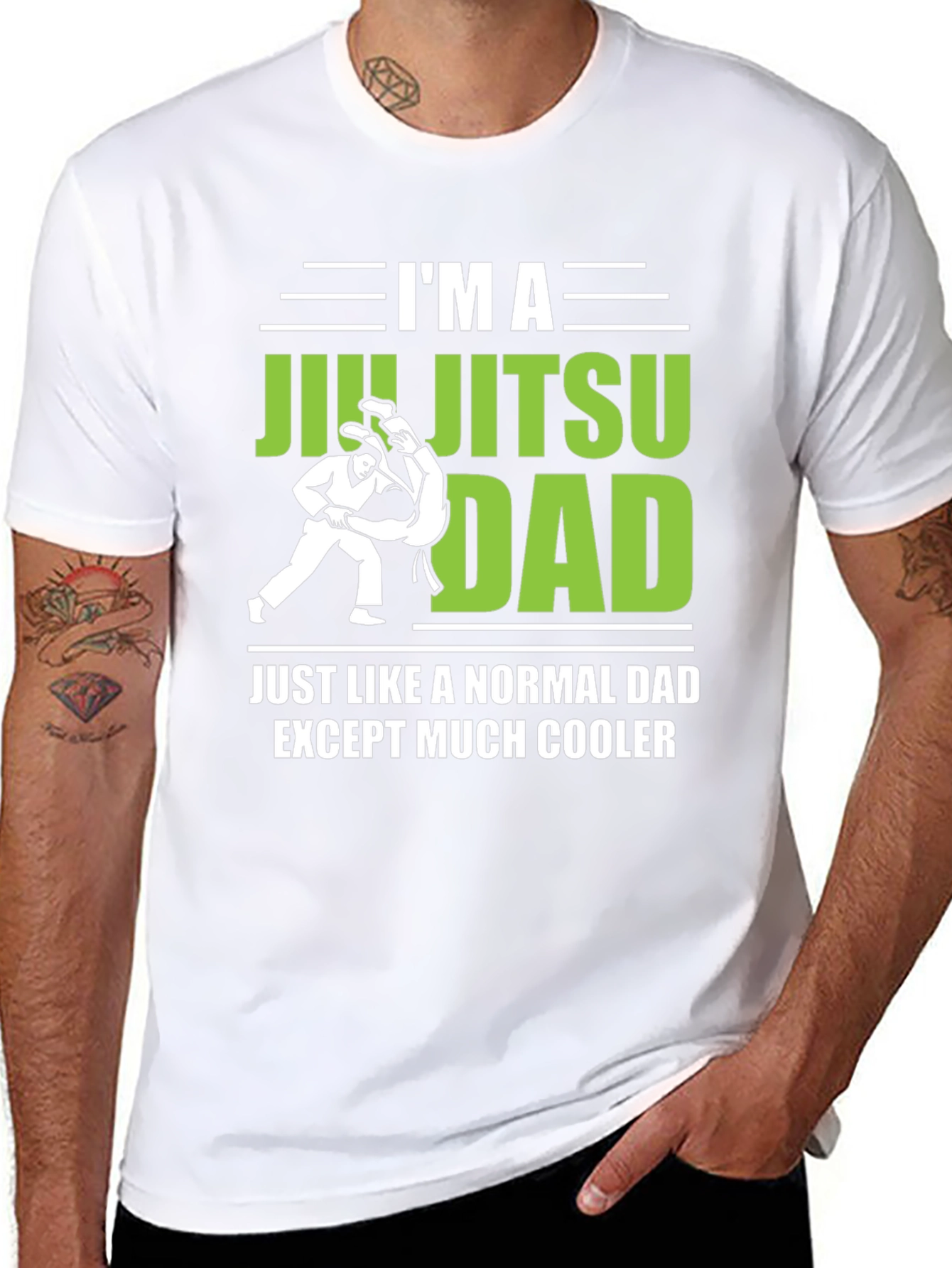 Jiu Jitsu Dad T-Shirt - Cool Dad Tee