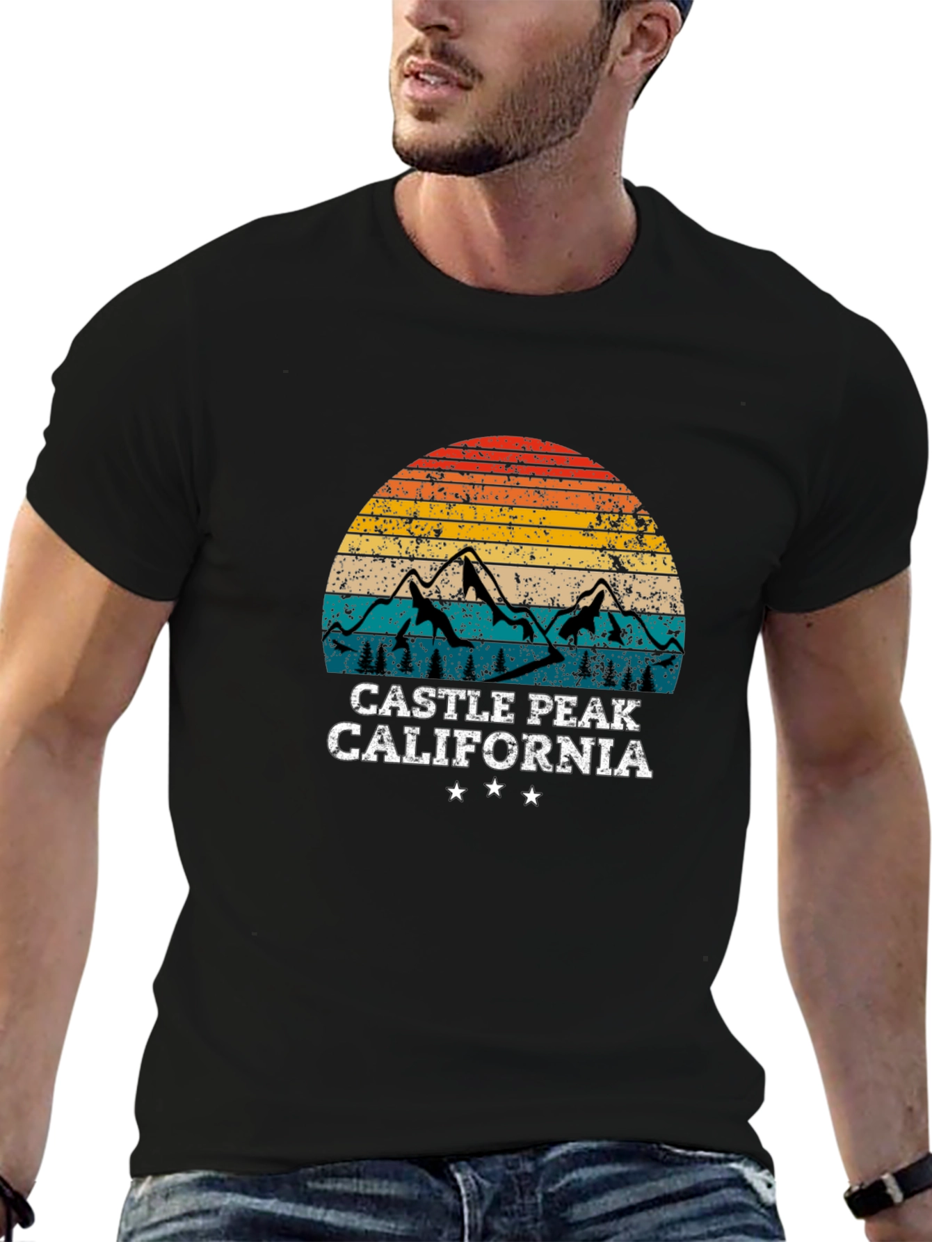 Castle Peak California Retro T-Shirt