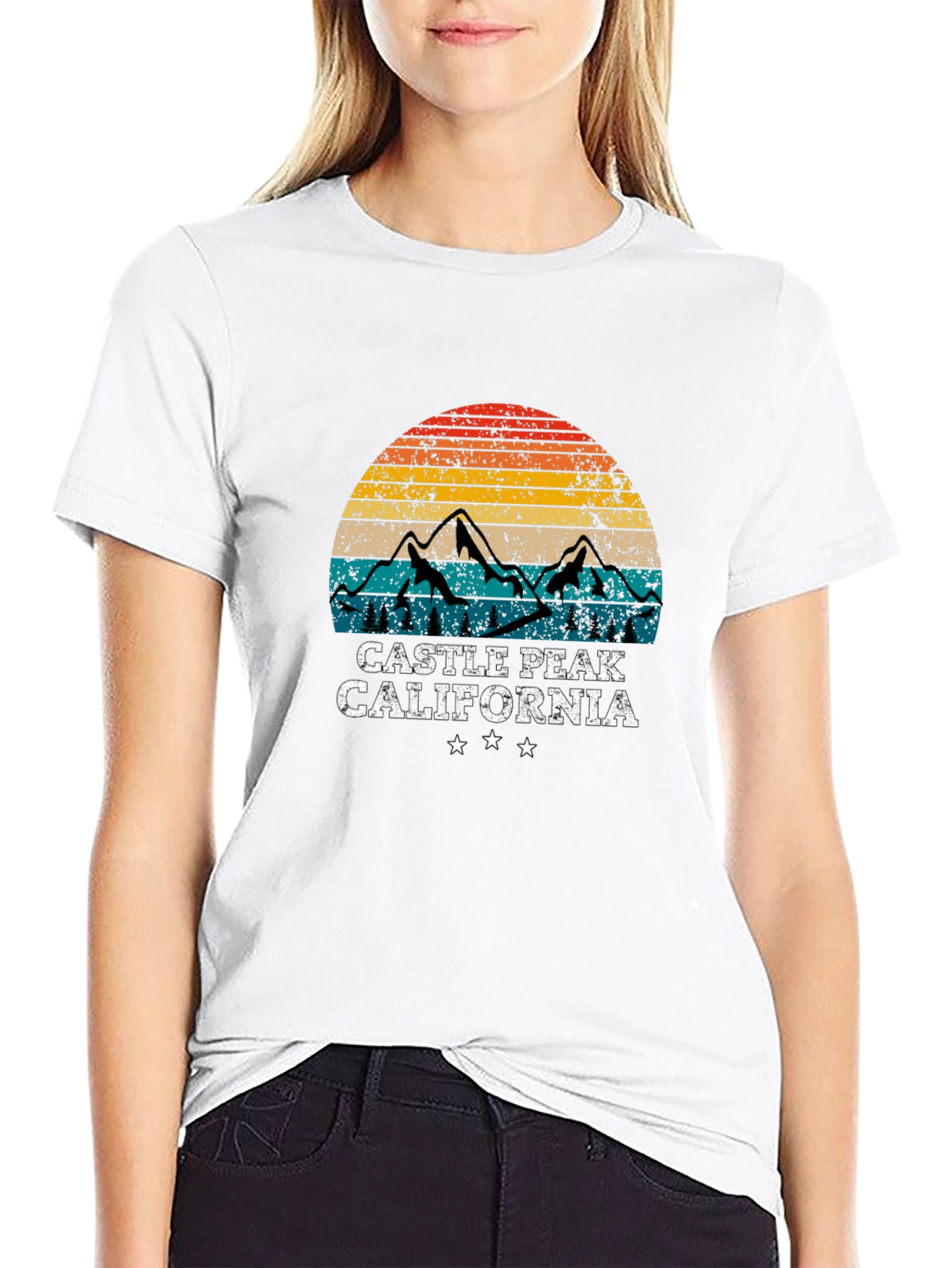 Castle Peak California Retro T-Shirt
