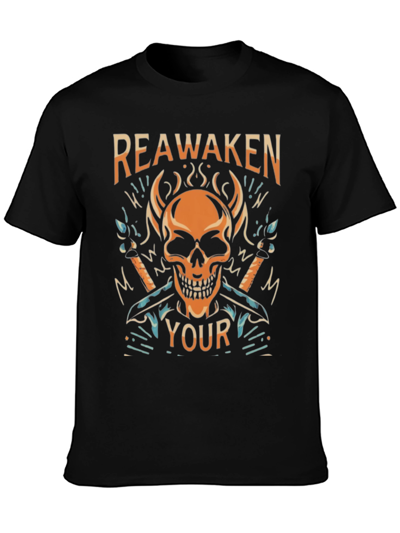 Reawaken Your Style: Skull Graphic Black T-Shirt