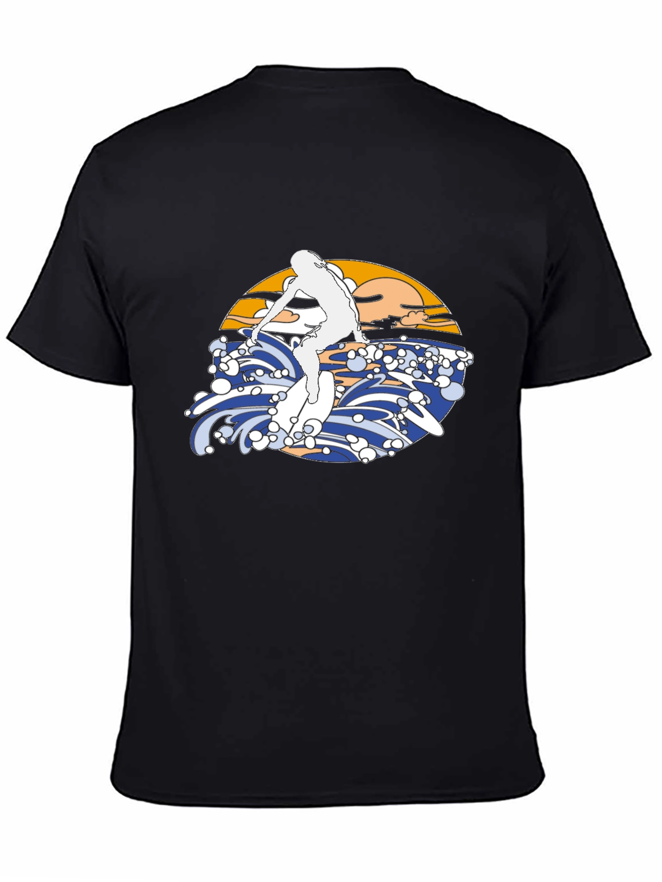 Surfer Graphic T-Shirt - Black Surf Tee