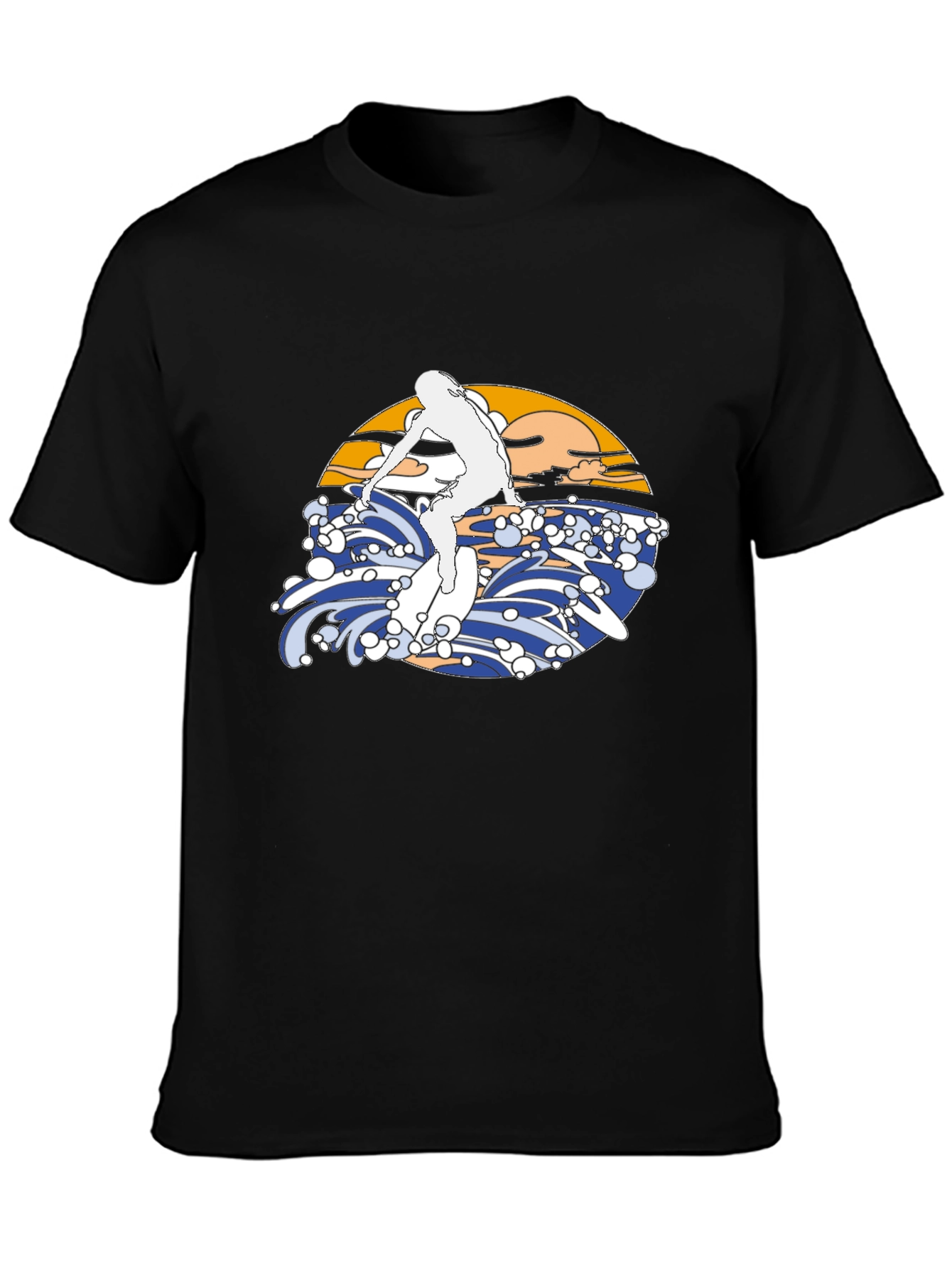 Surfer Graphic T-Shirt - Black Surf Tee