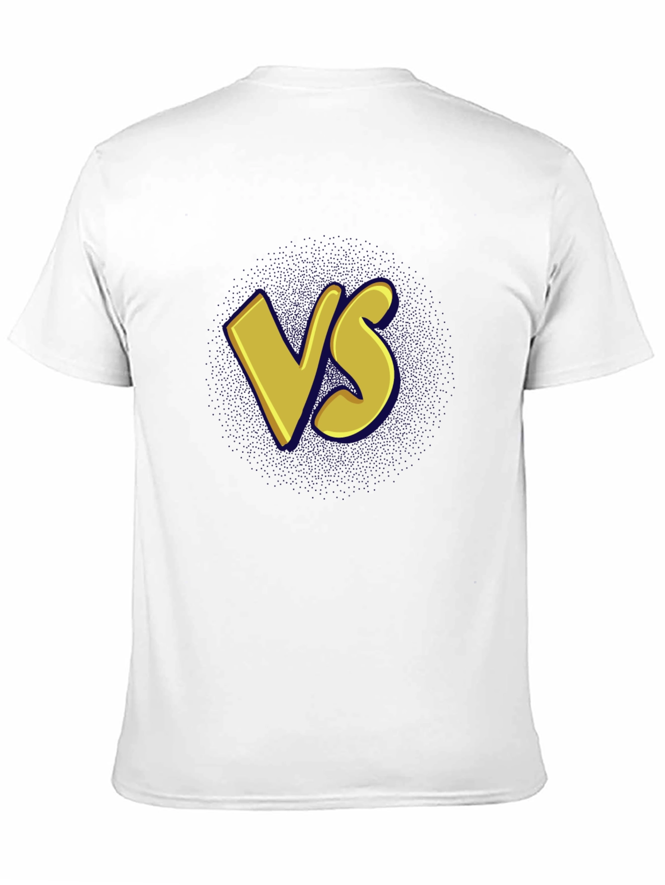 Versus Graphic Tee - Black Cotton Casual T-Shirt