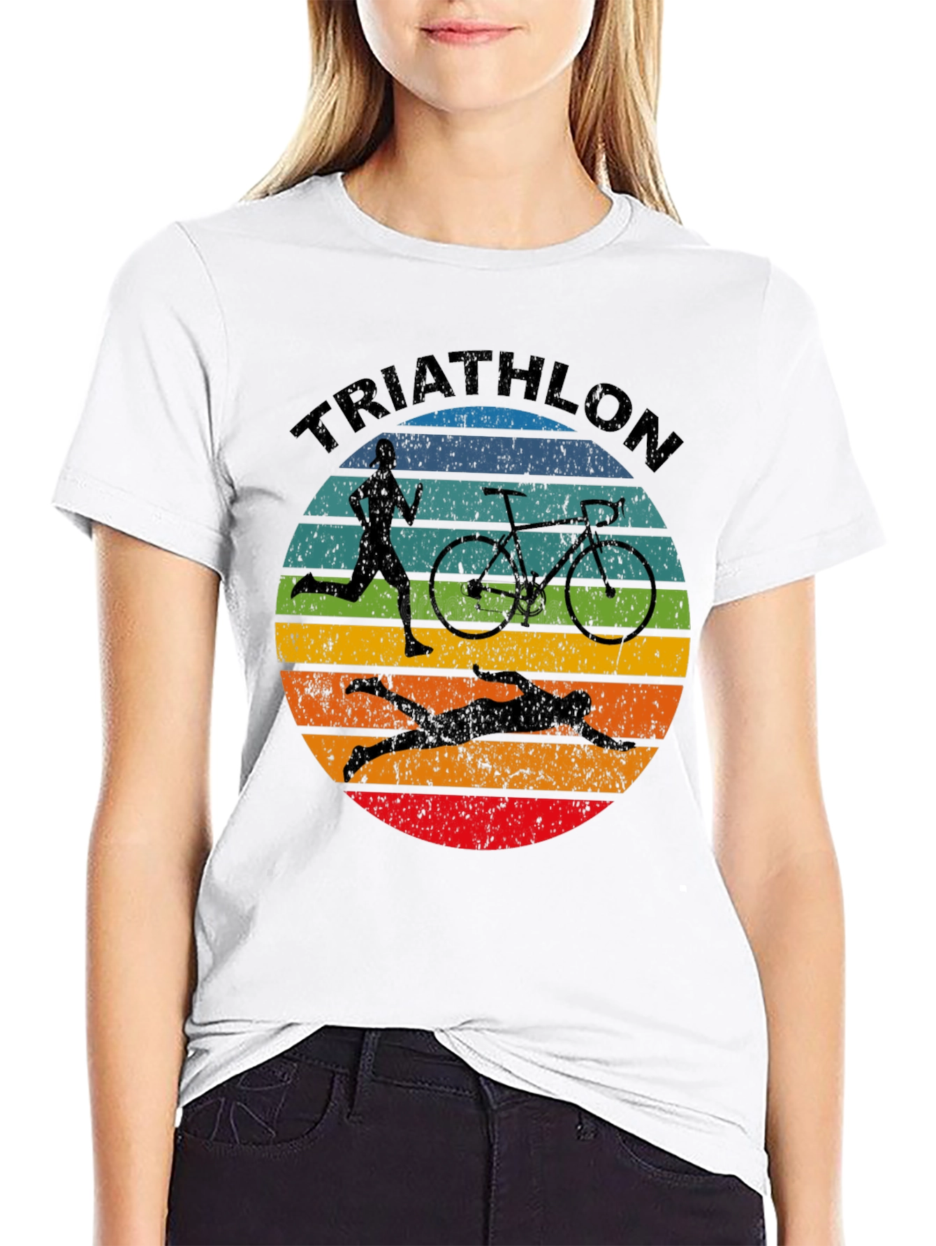 Triathlon T-Shirt - Sporty Graphic Tee