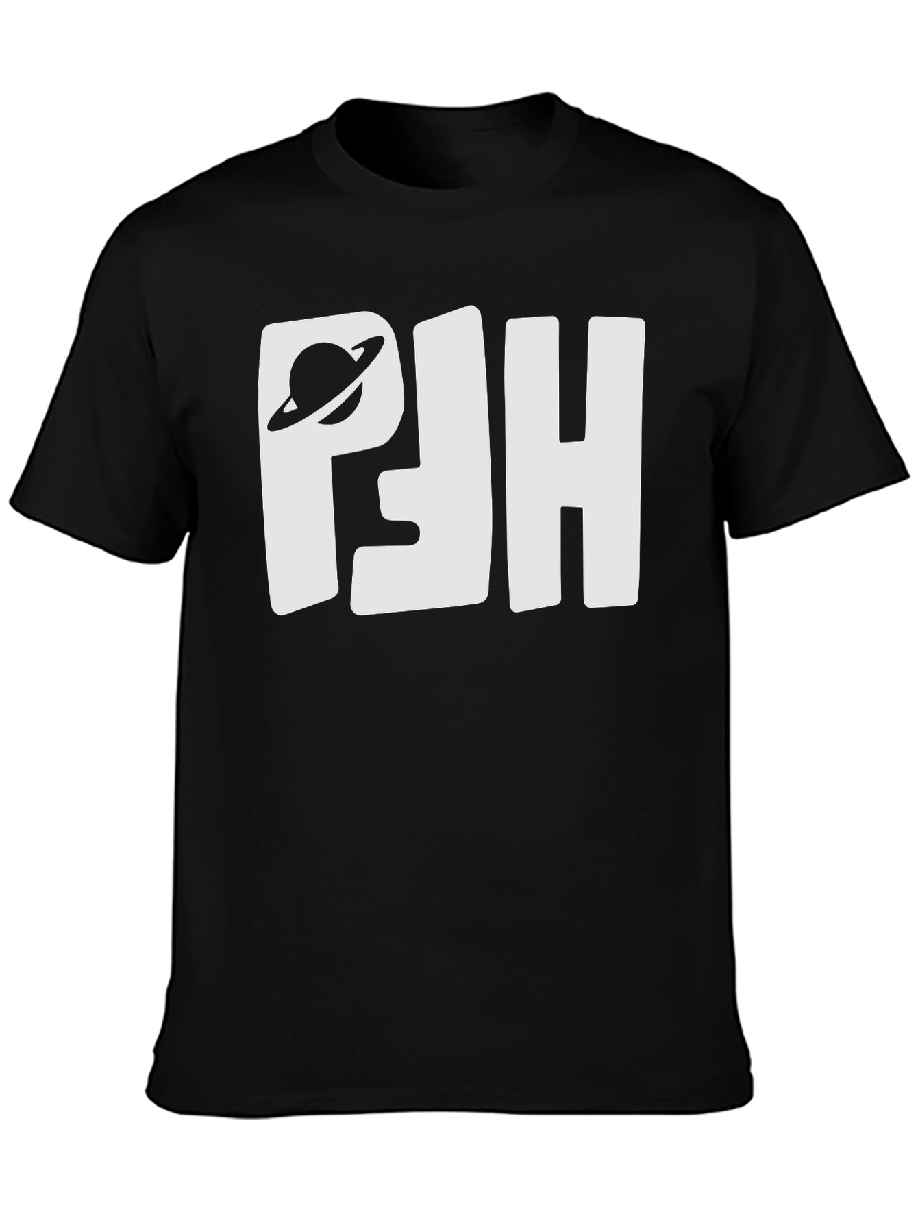 Planet Saturn PJH Black T-Shirt