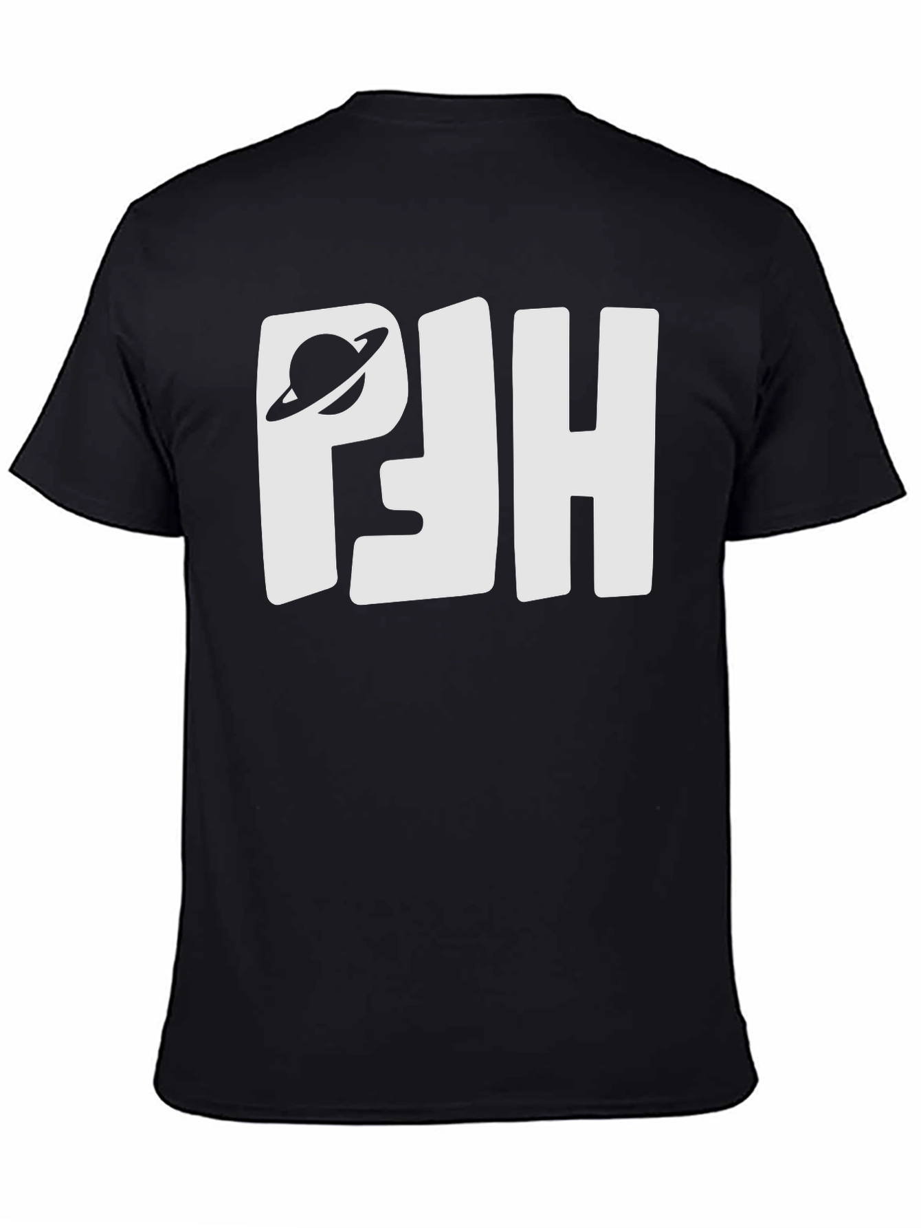 Planet Saturn PJH Black T-Shirt