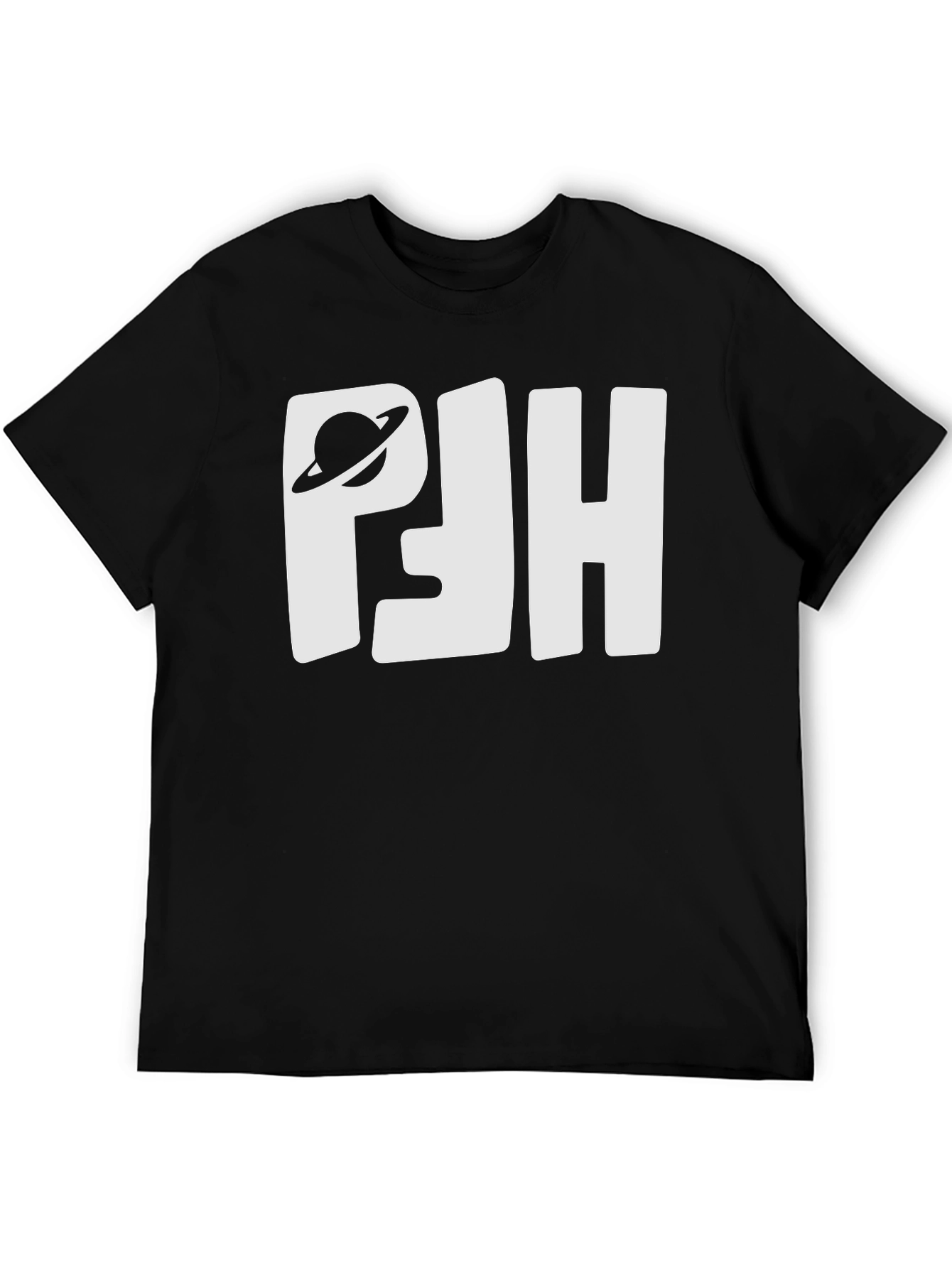 Planet Saturn PJH Black T-Shirt