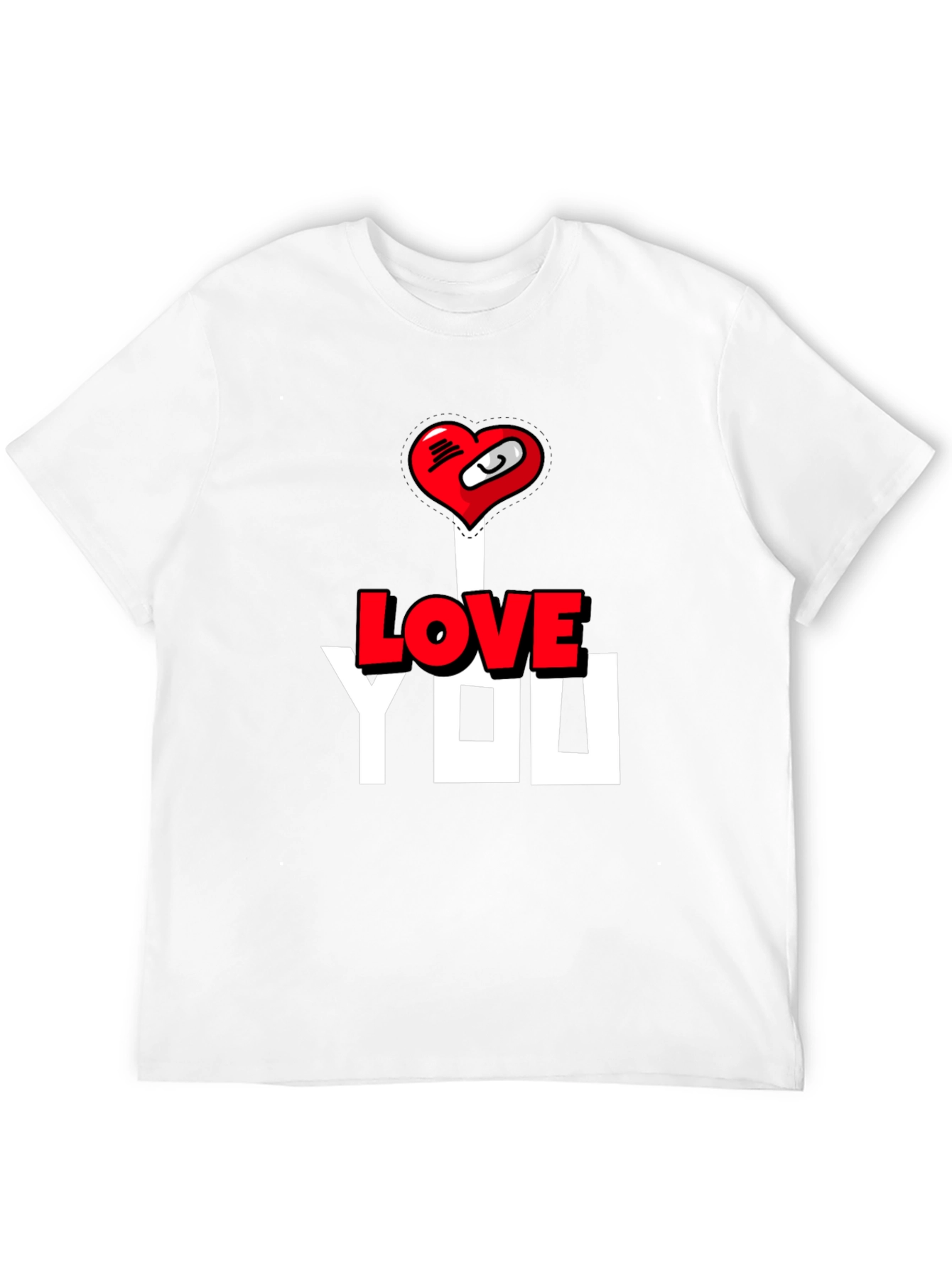 I Love You T-Shirt - Heart Graphic Tee