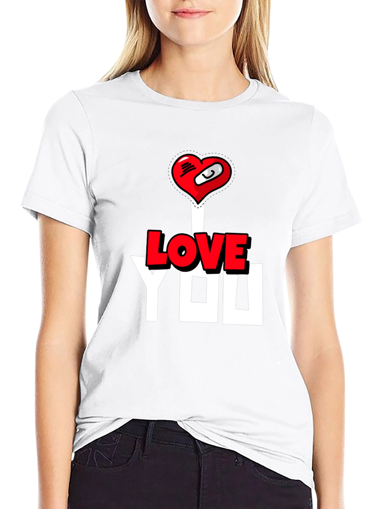 I Love You T-Shirt - Heart Graphic Tee