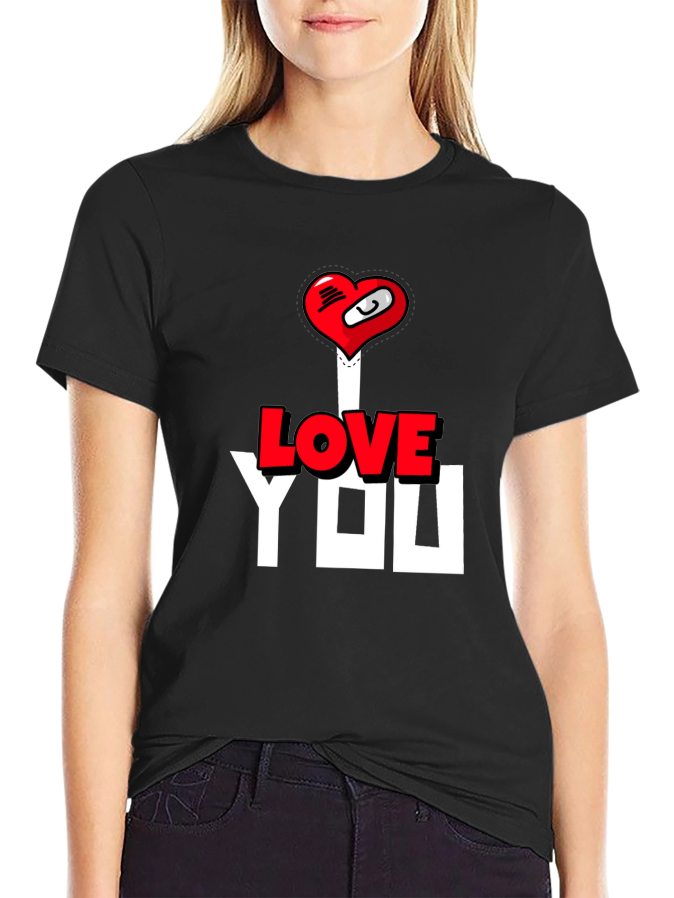 I Love You T-Shirt - Heart Graphic Tee