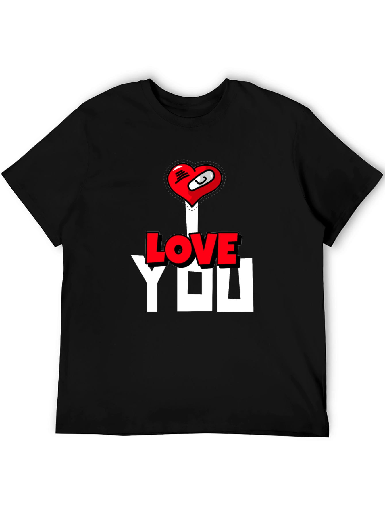 I Love You T-Shirt - Heart Graphic Tee