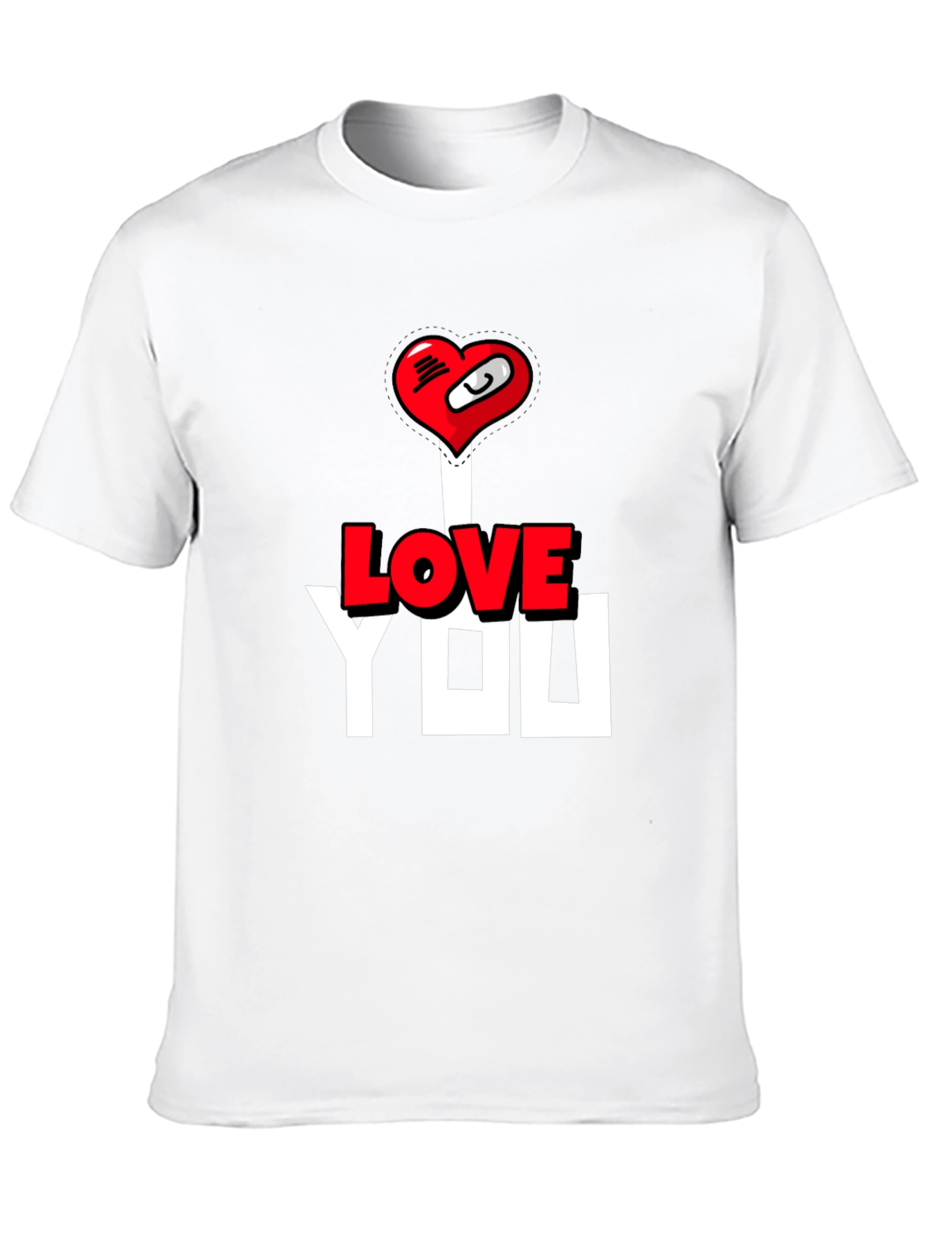 I Love You T-Shirt - Heart Graphic Tee