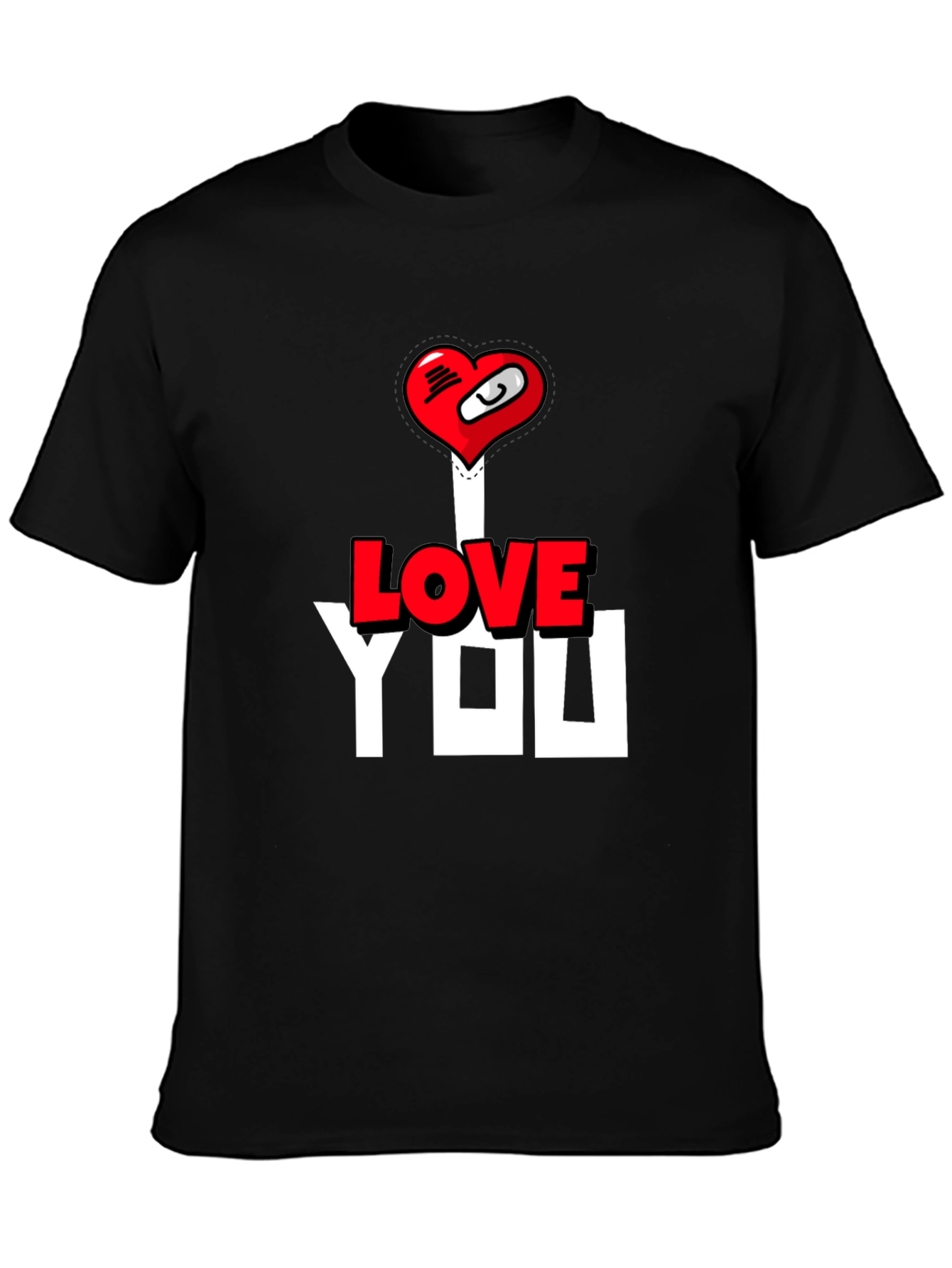 I Love You T-Shirt - Heart Graphic Tee