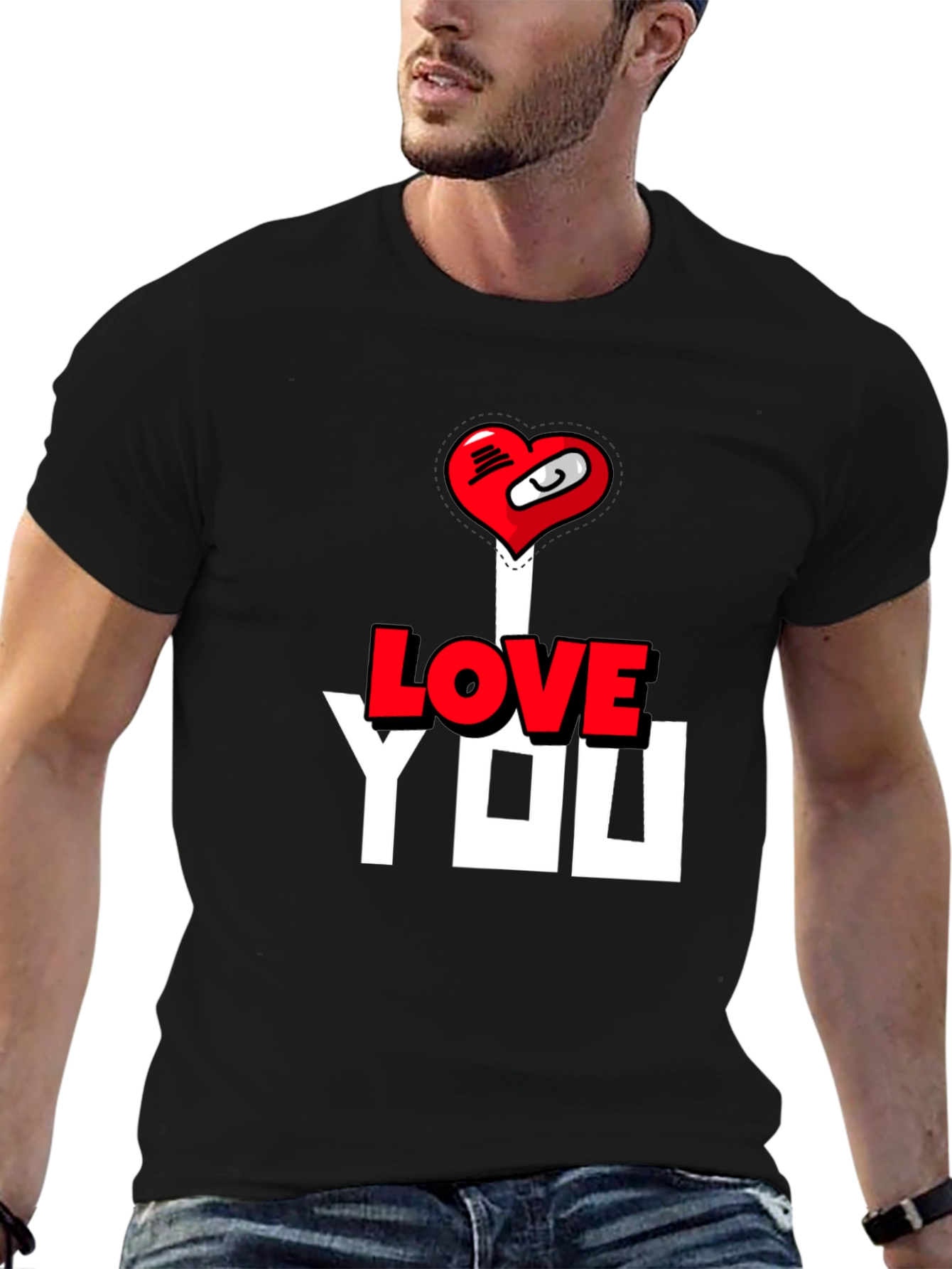 I Love You T-Shirt - Heart Graphic Tee