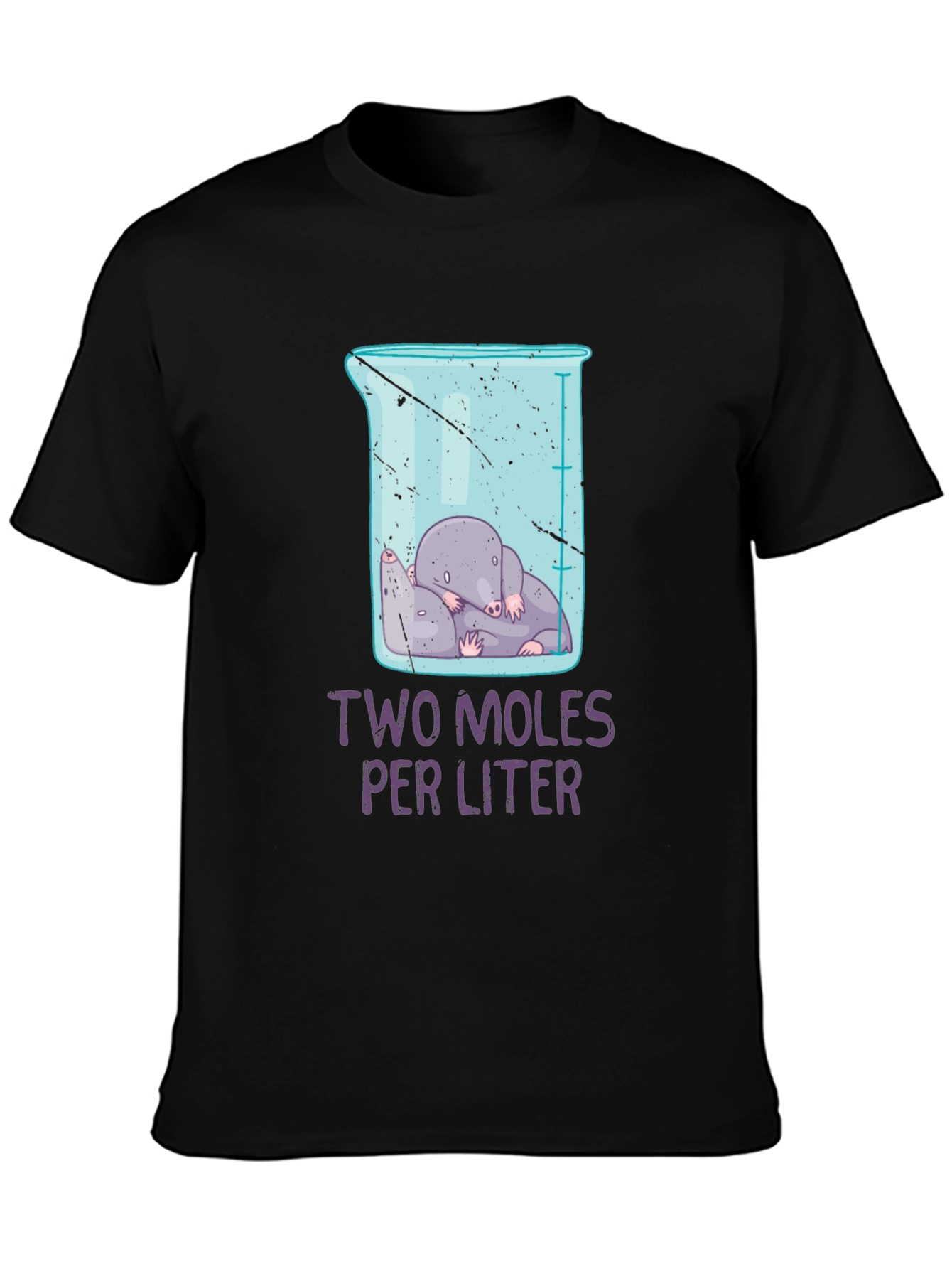 Two Moles Per Liter Science Humor T-Shirt